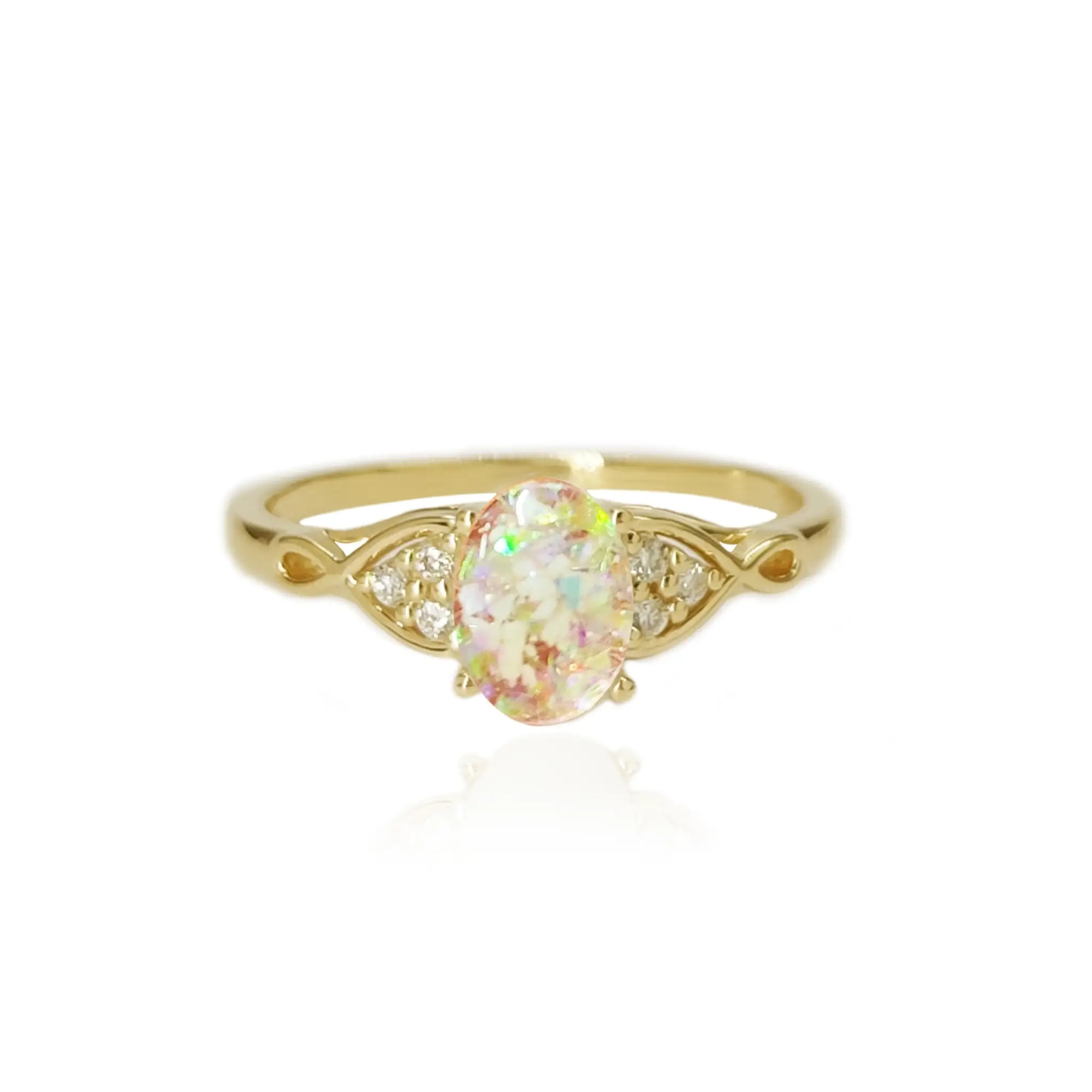 Evermore Essence: Love-Inspired Ashes Ring