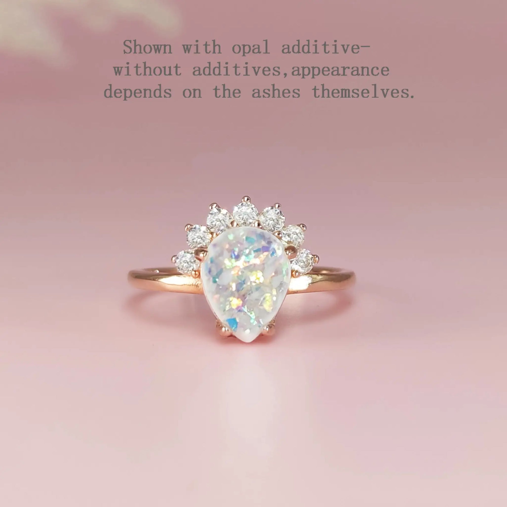 Handcrafted Ashes Ring: Glistening Crown Design