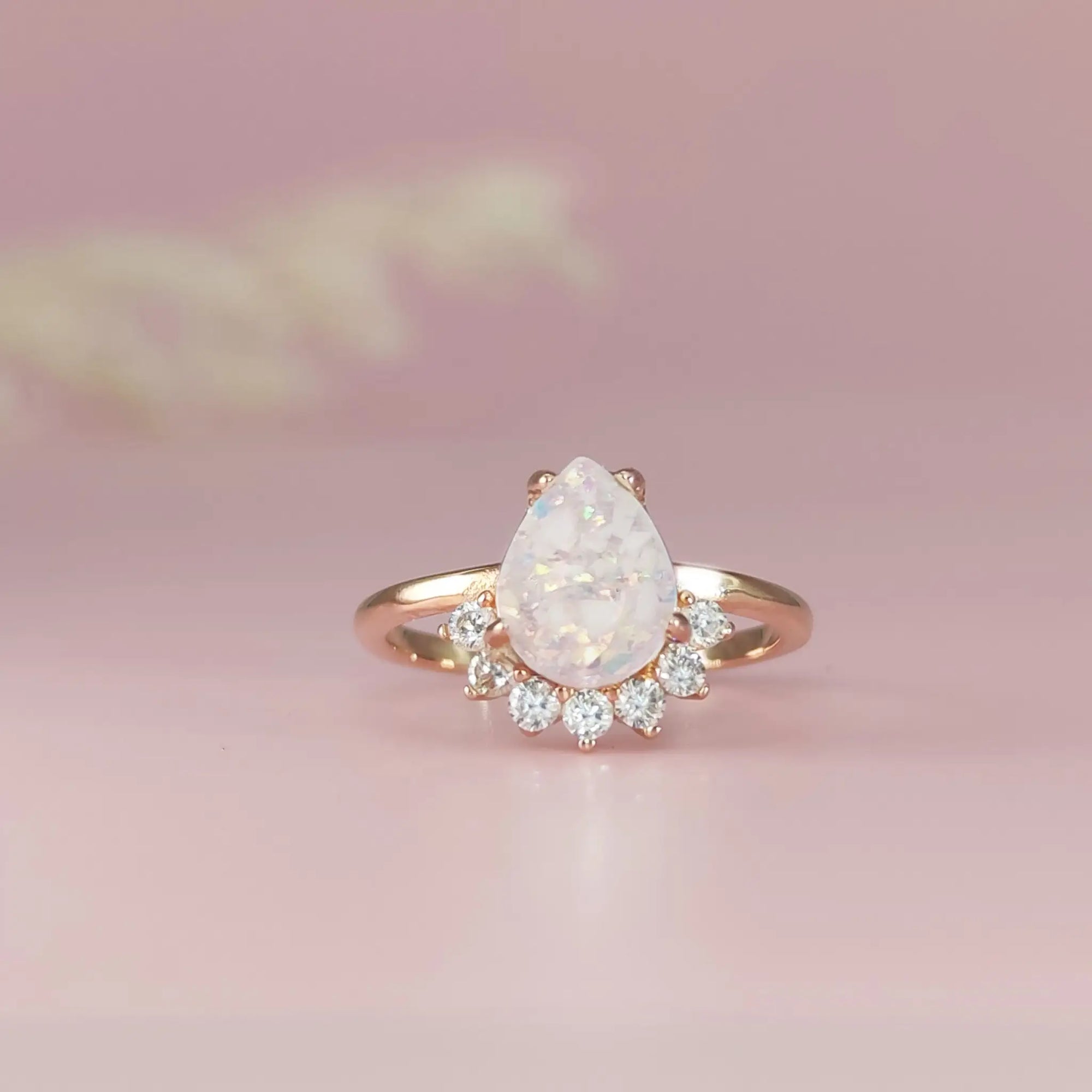 Handcrafted Ashes Ring: Glistening Crown Design