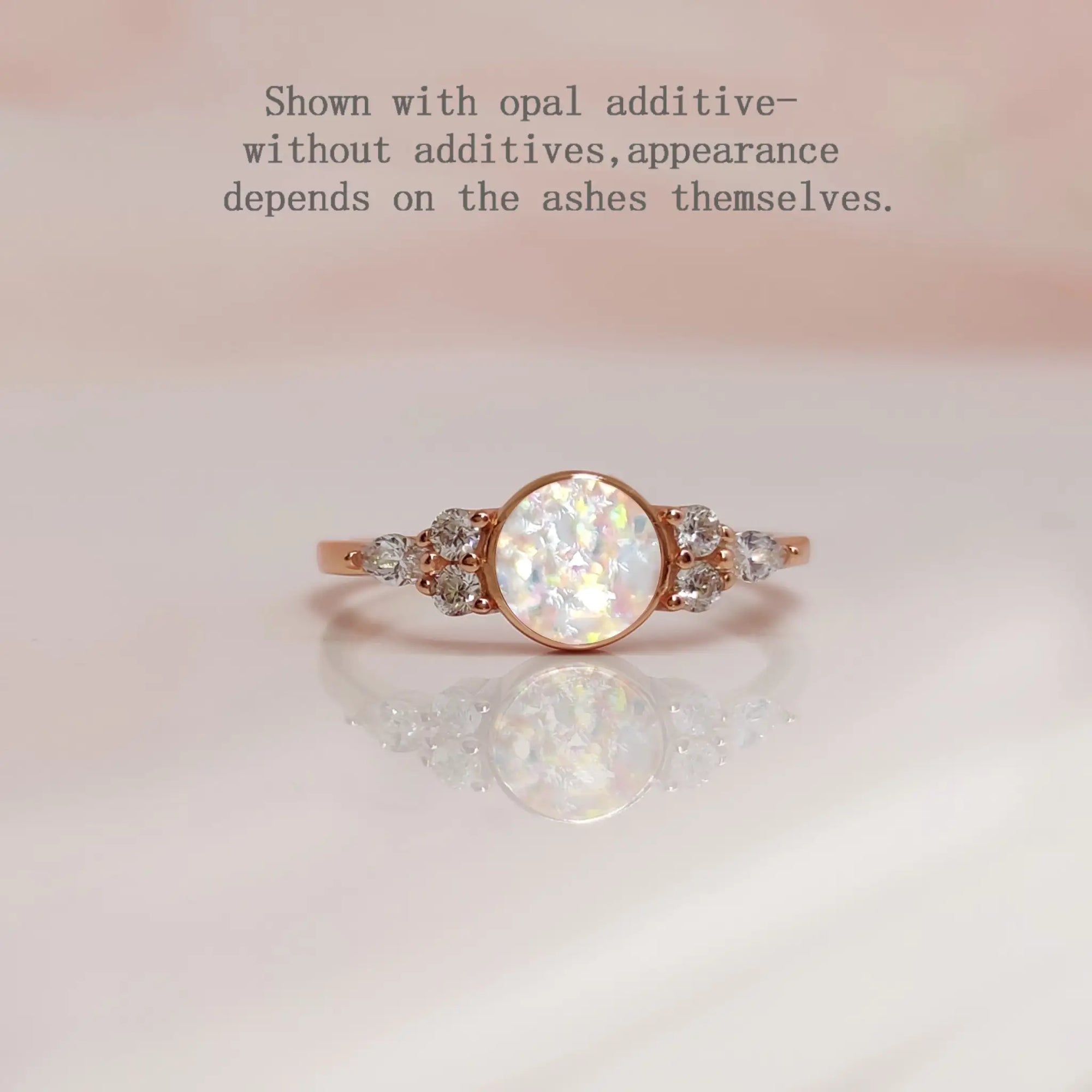 Personalized Ashes Solid Gold Ring | LactaGems