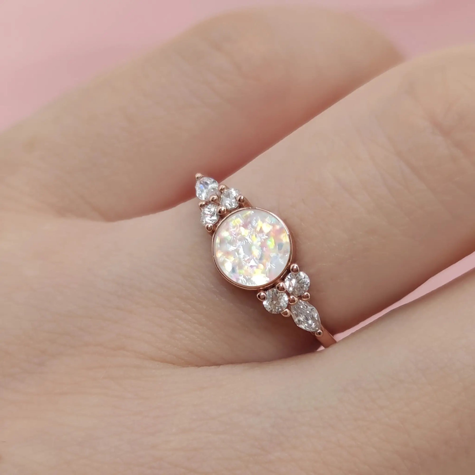 Personalized Ashes Solid Gold Ring | LactaGems