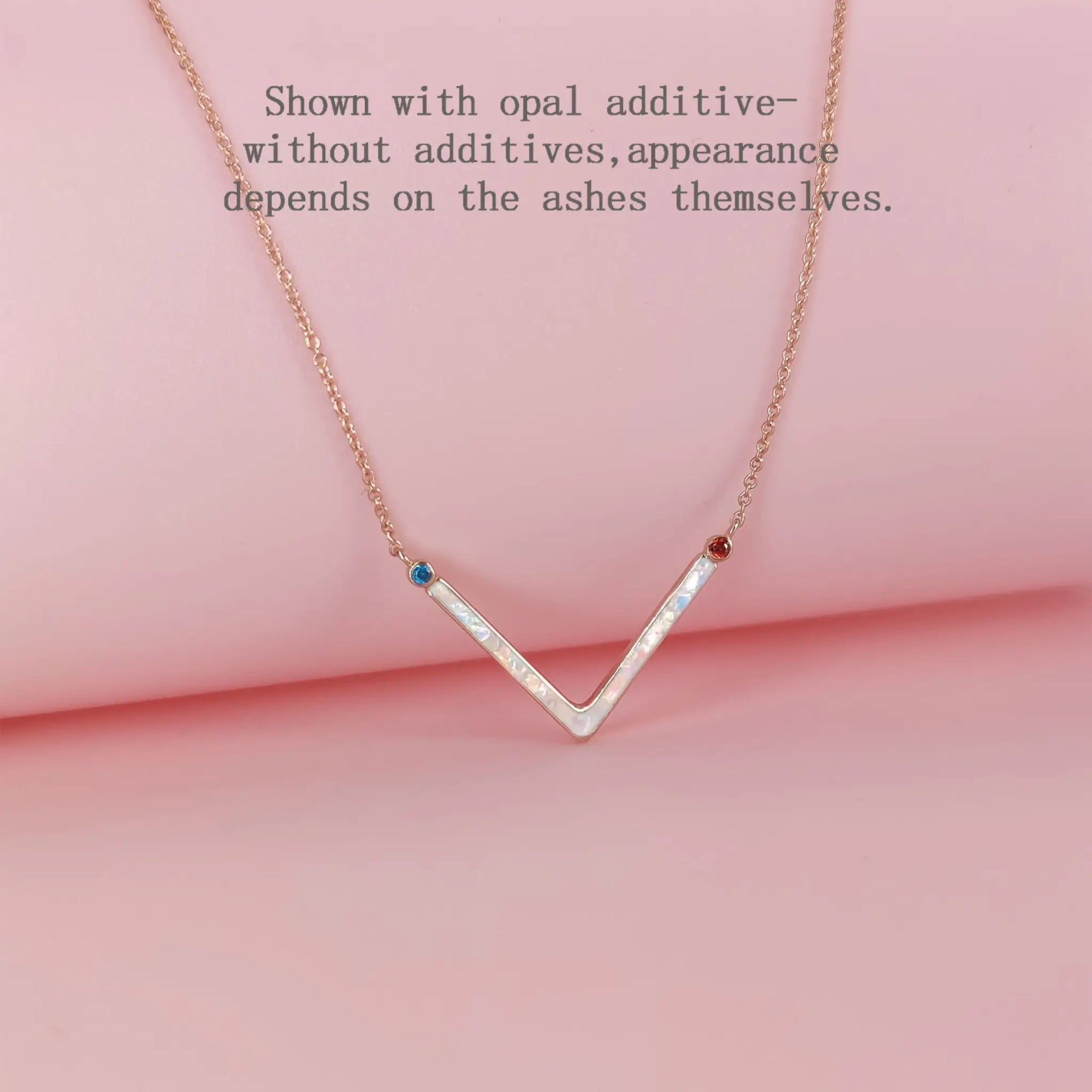 Love&#39;s Embrace: Birthstone Ashes Necklace