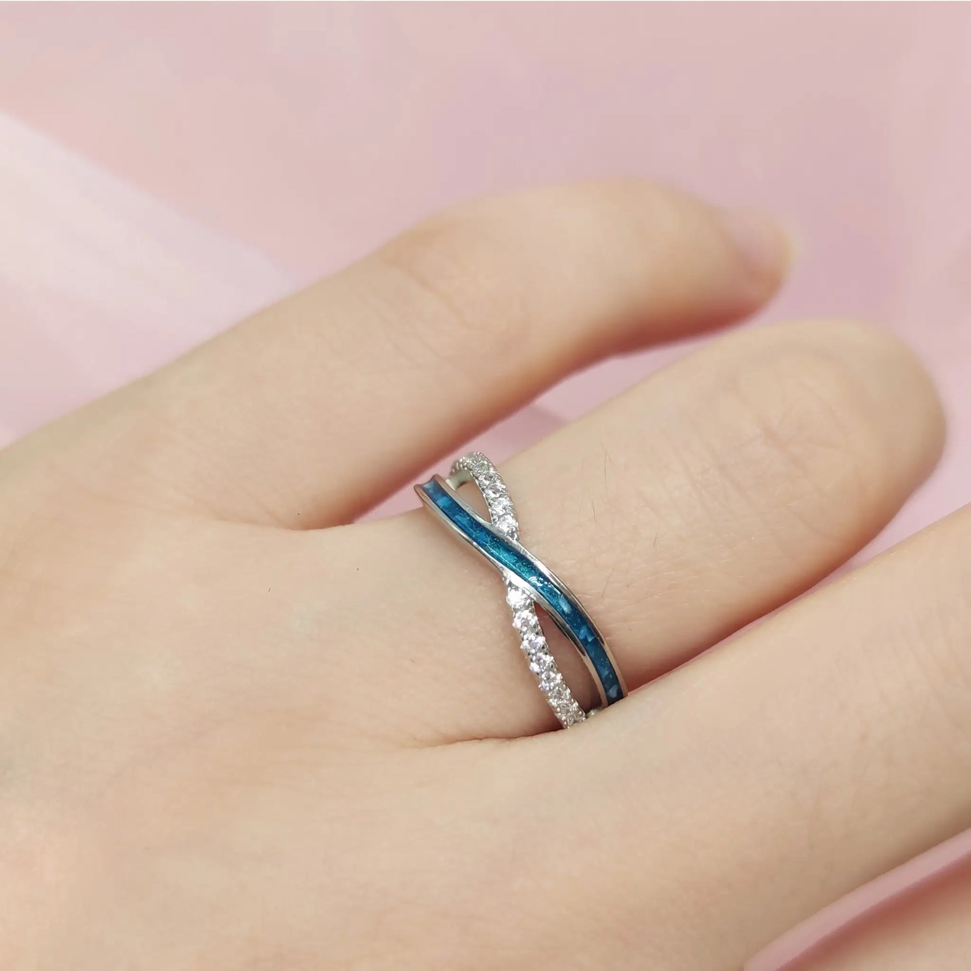 Personalized Infinity Ashes Ring - A Unique Keepsake