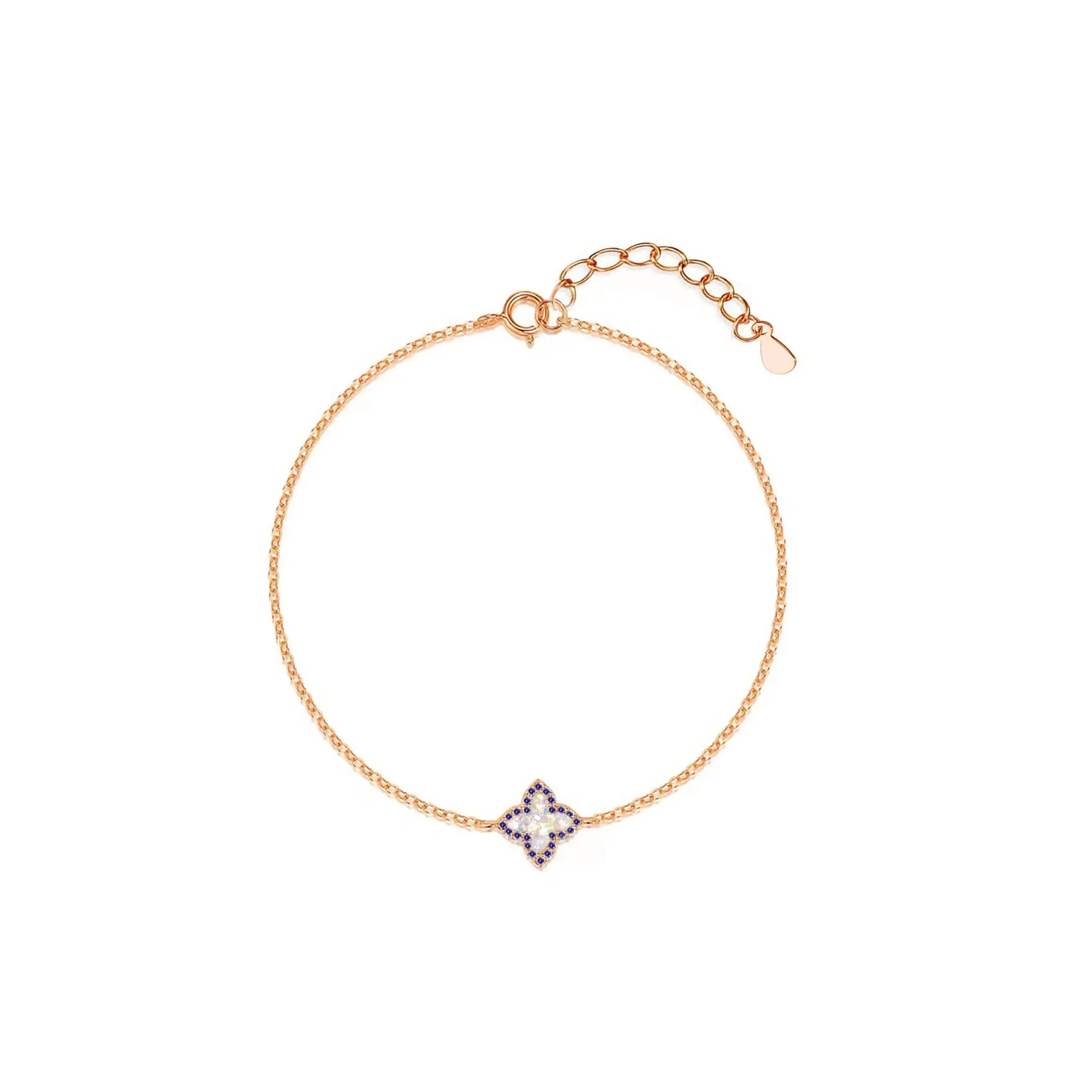Lucky Blossom: Custom Cremation Ashes Bracelet