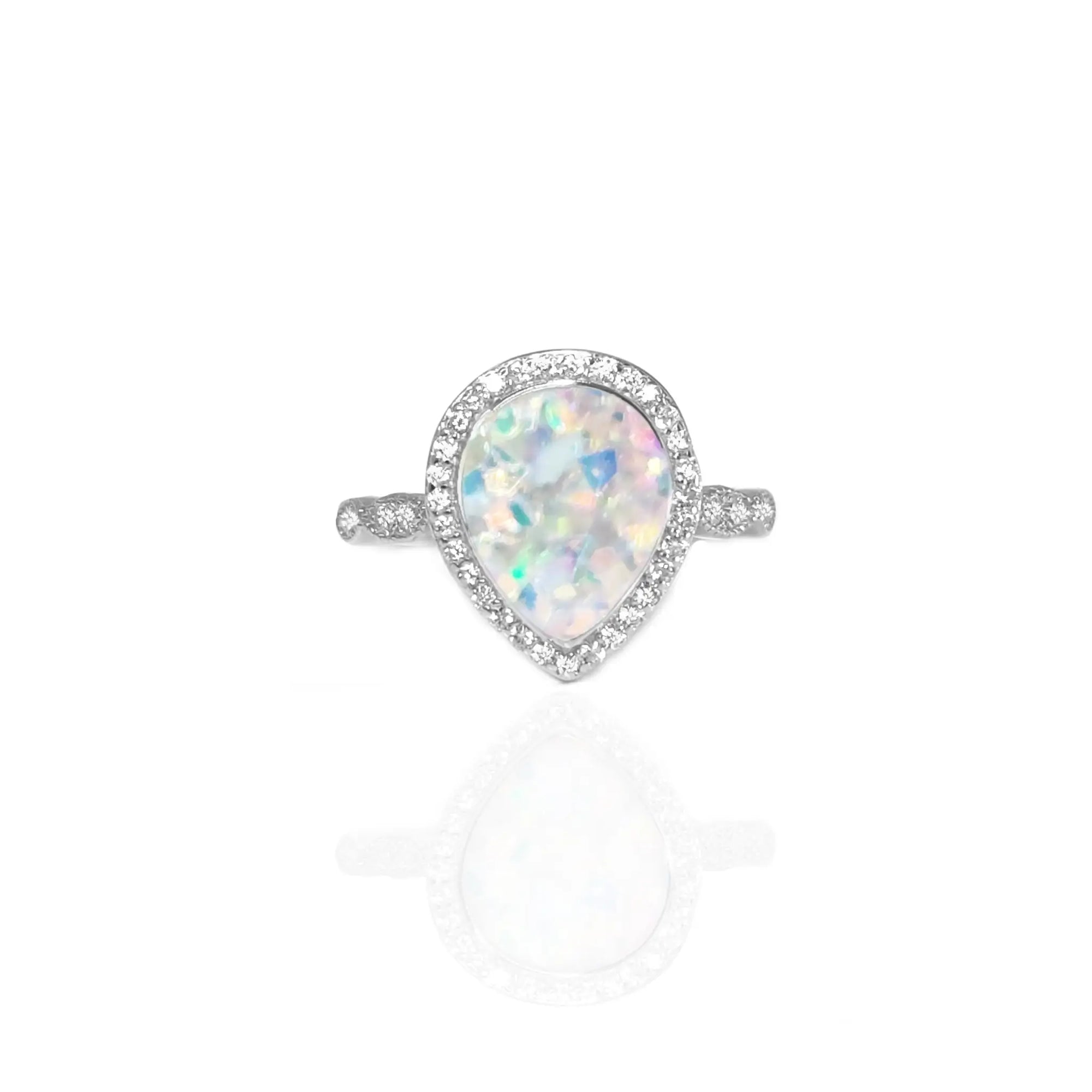 Handcrafted Lumina Essence Ashes Ring in Rose Gold