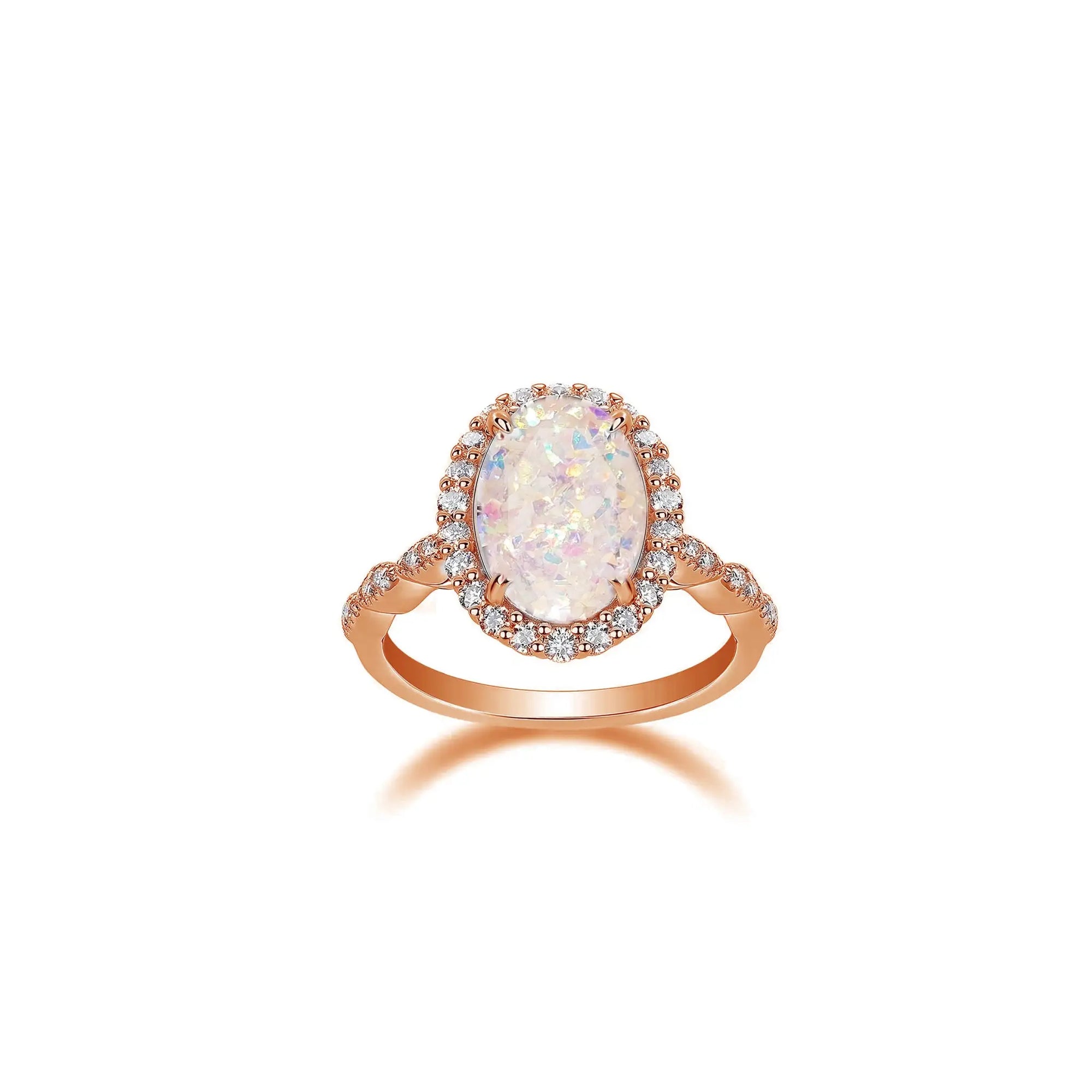 Luminous Aura: Elegant Memorial Ashes Ring
