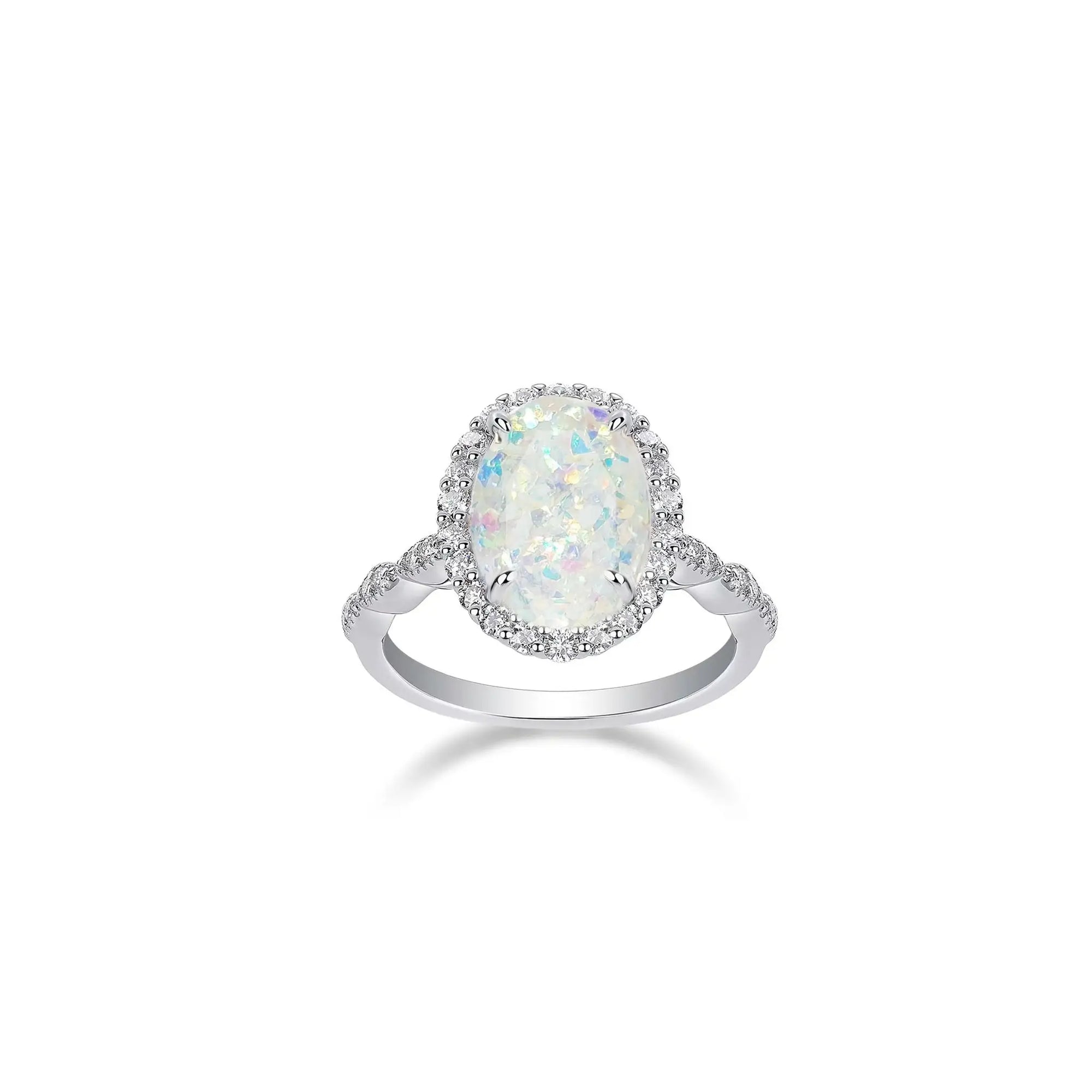 Luminous Aura: Elegant Memorial Ashes Ring
