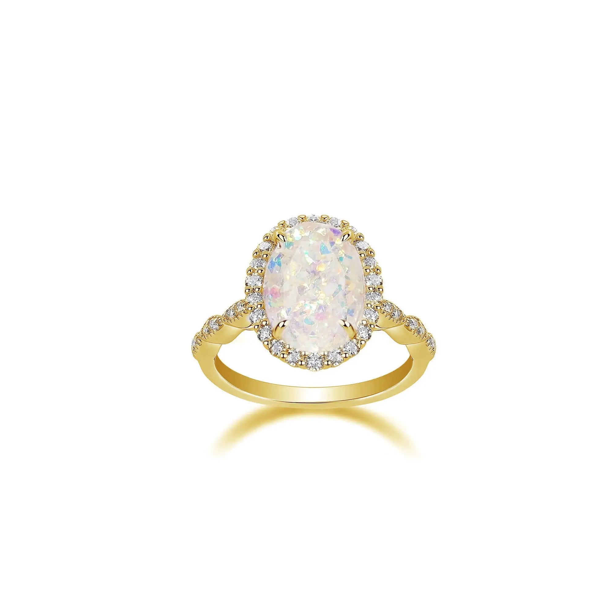 Luminous Aura: Elegant Memorial Ashes Ring