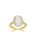 Luminous Aura: Elegant Memorial Ashes Ring