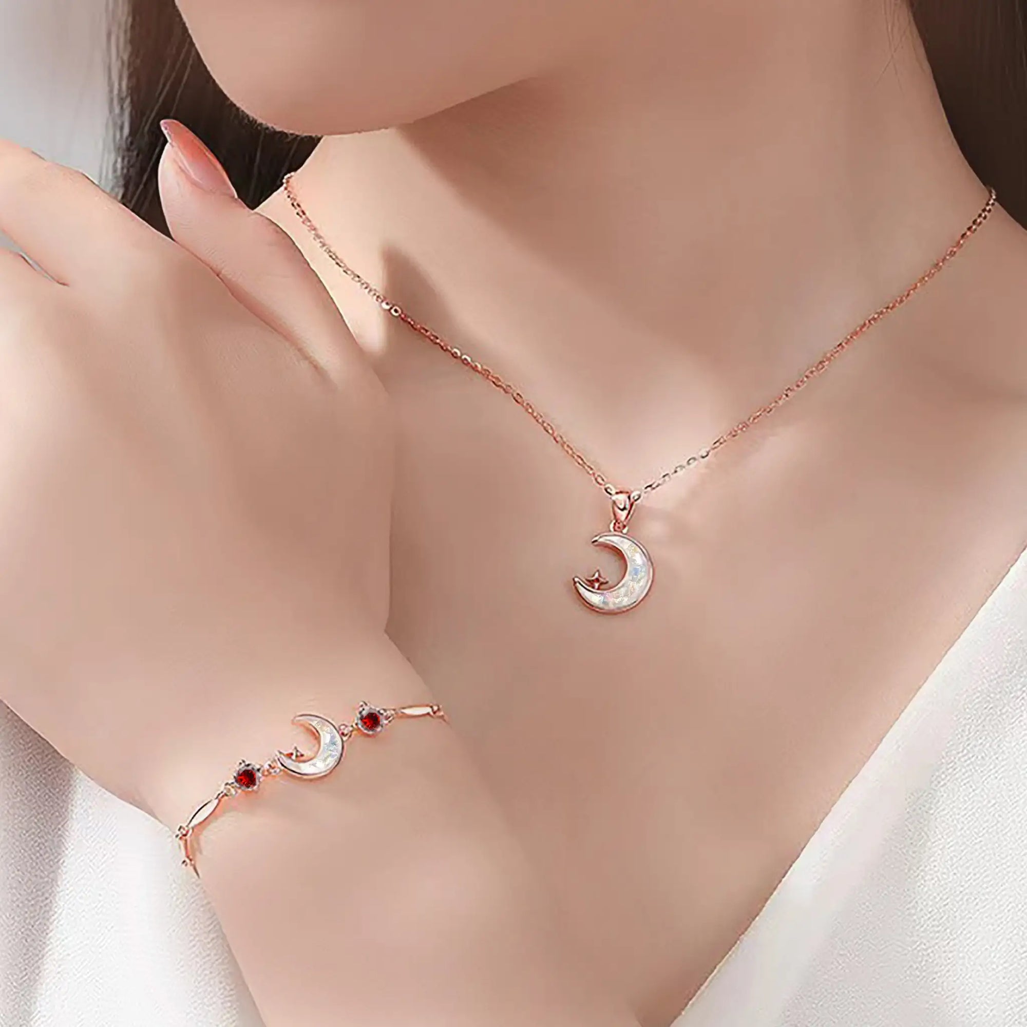 Lunar Nurture: Memorial Ashes Necklace for Loved Ones