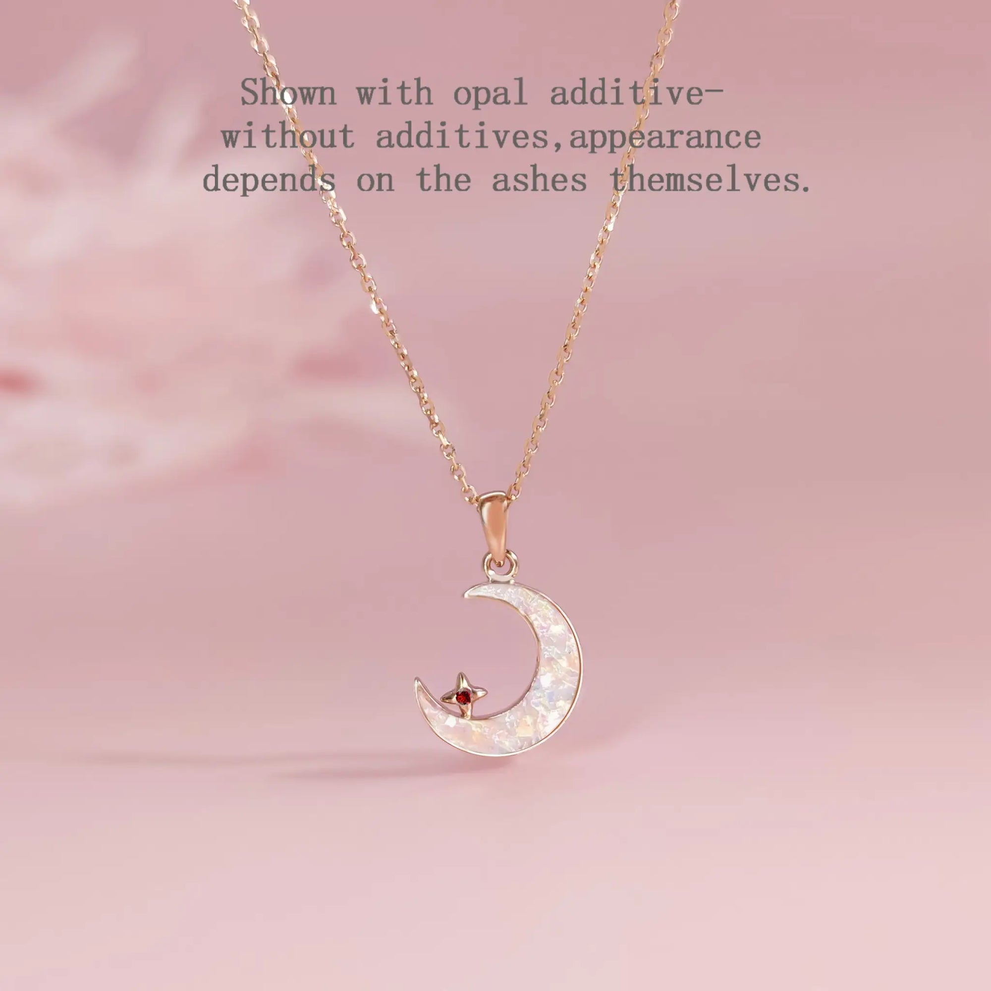 Lunar Nurture: Memorial Ashes Necklace for Loved Ones