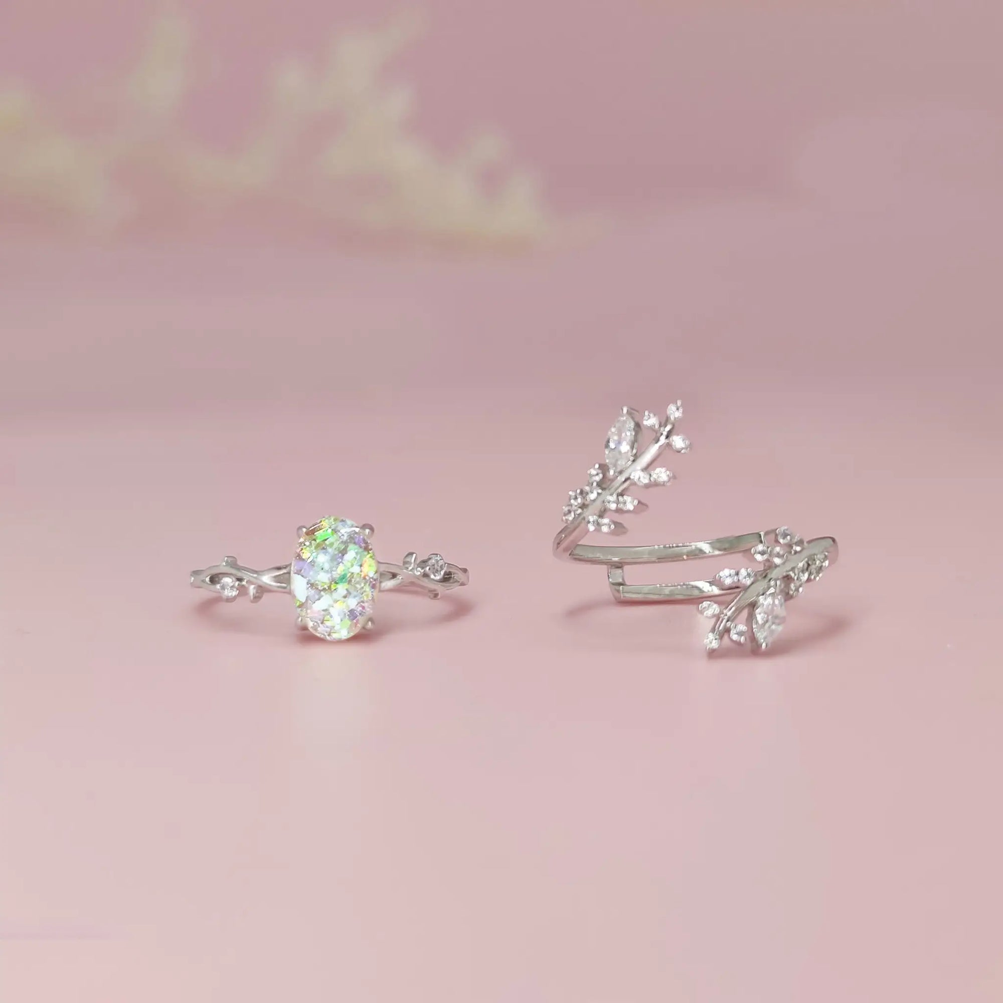 Moonlit Grove Ashes Ring: A Love Beyond Time