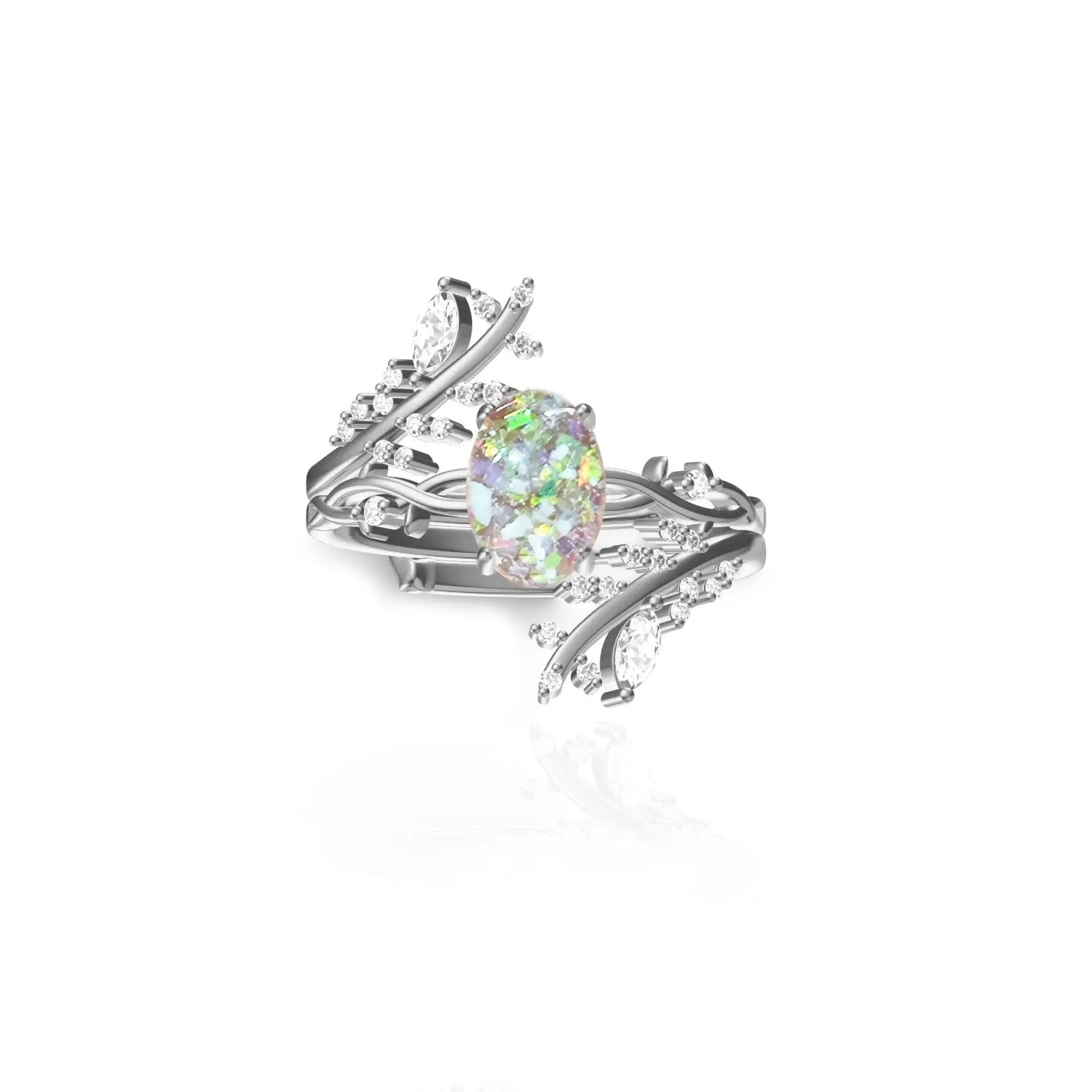 Moonlit Grove Ashes Ring: A Love Beyond Time