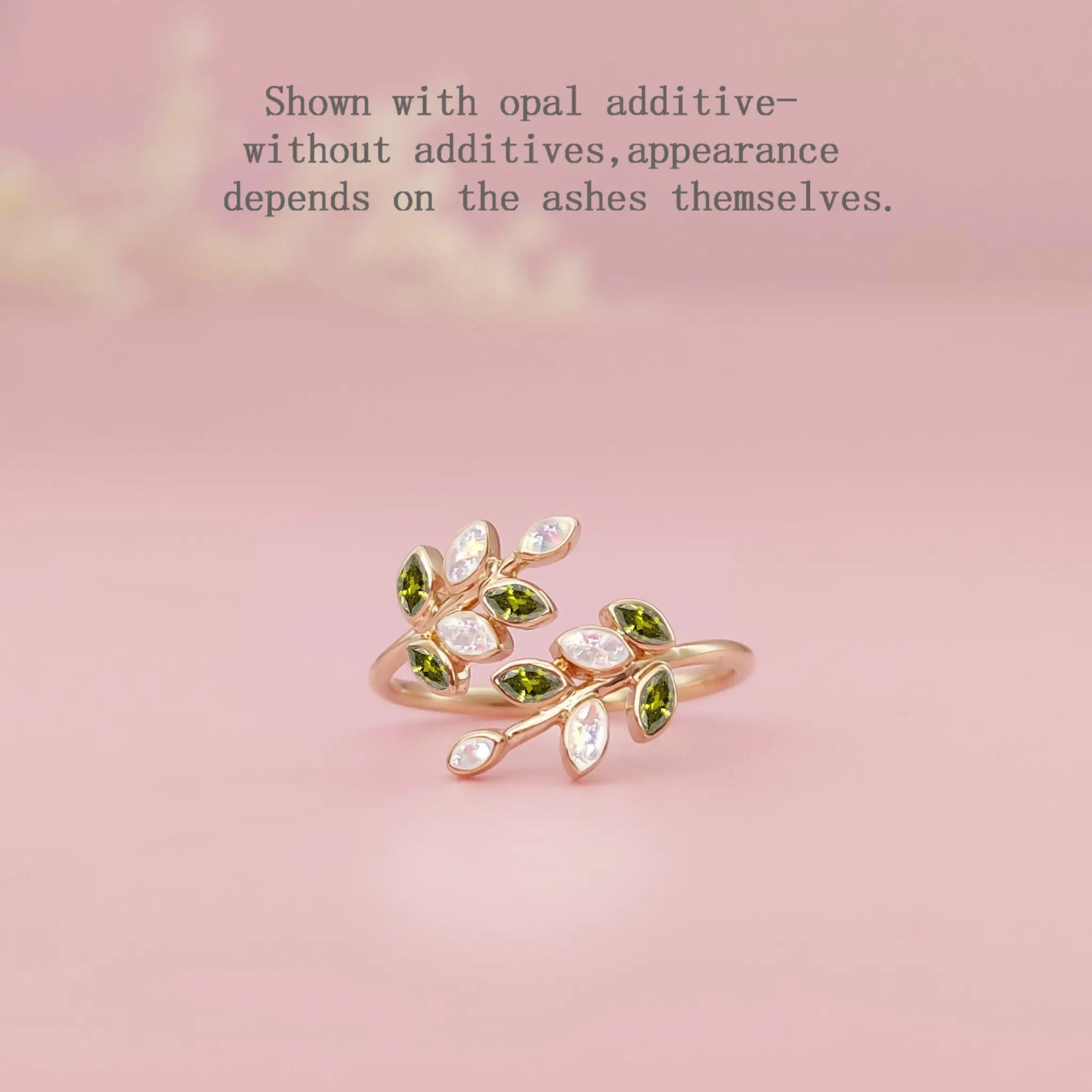 Nature&#39;s Embrace: Unique Birthstone Cremation Ring Gift
