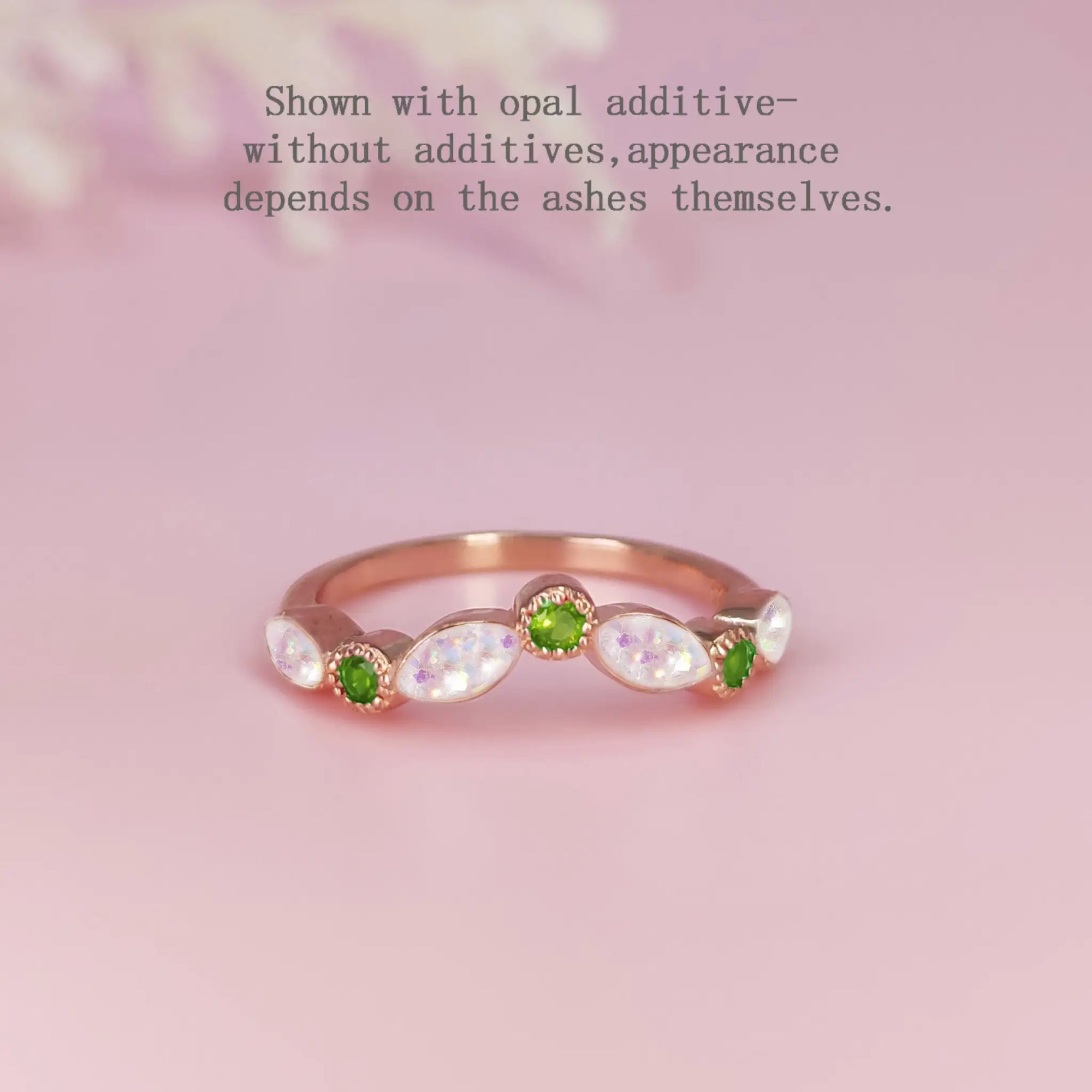 Personalized Radiant Ashes Ring for Cherished Memories