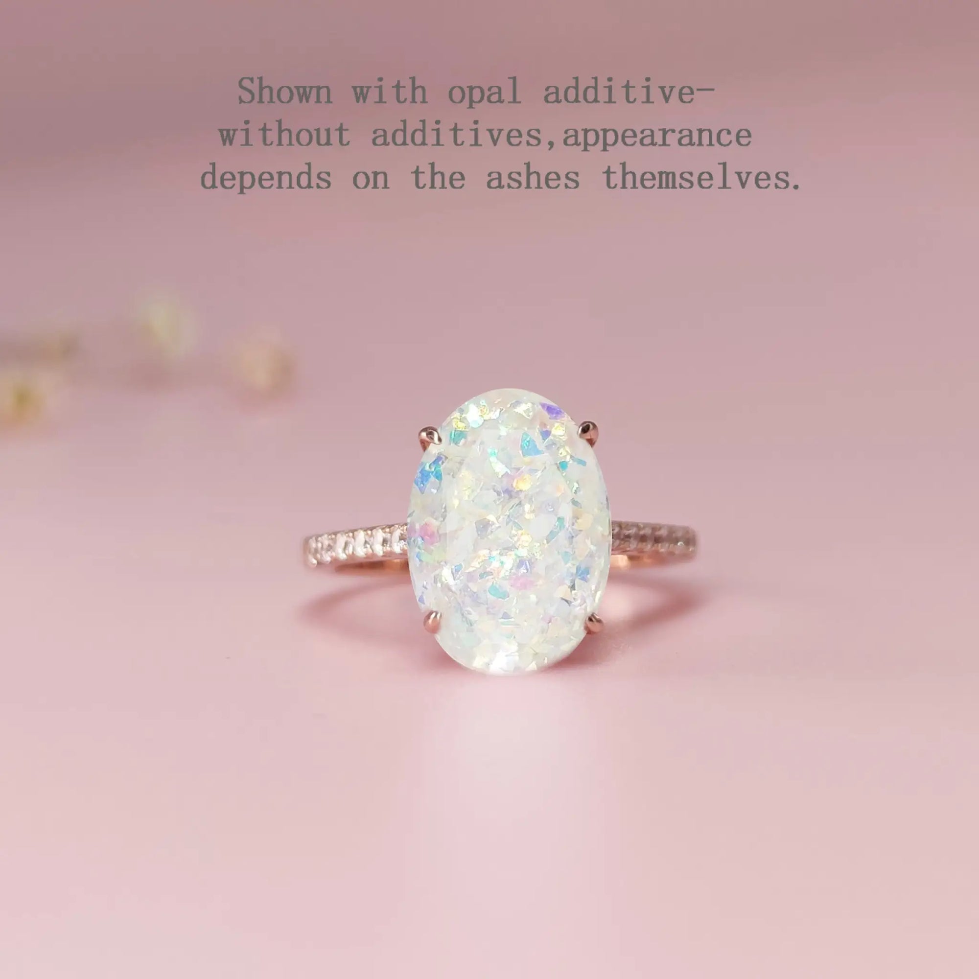 Oval Serenity Ashes Ring | Thoughtful Gift Idea