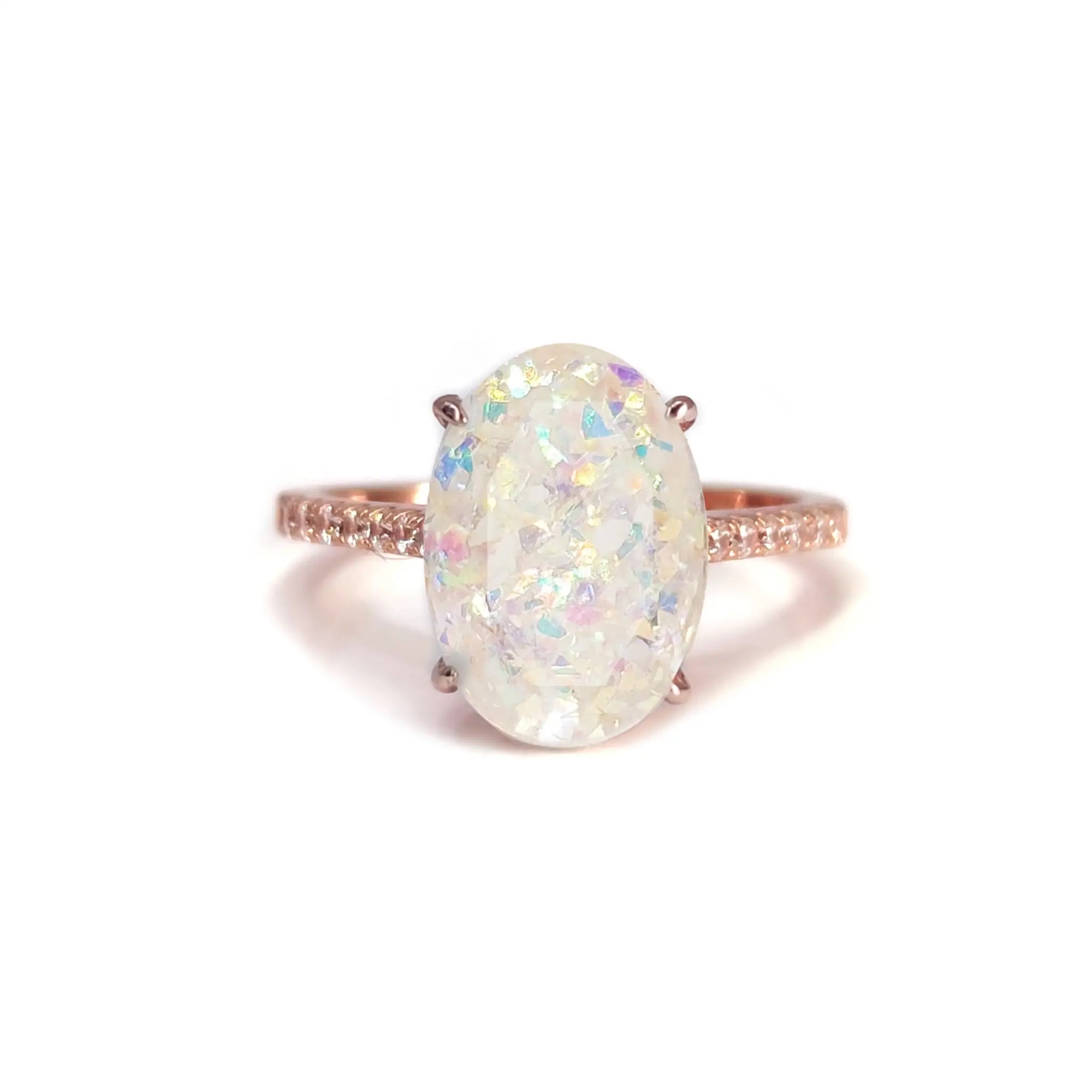 Oval Serenity Ashes Ring | Thoughtful Gift Idea