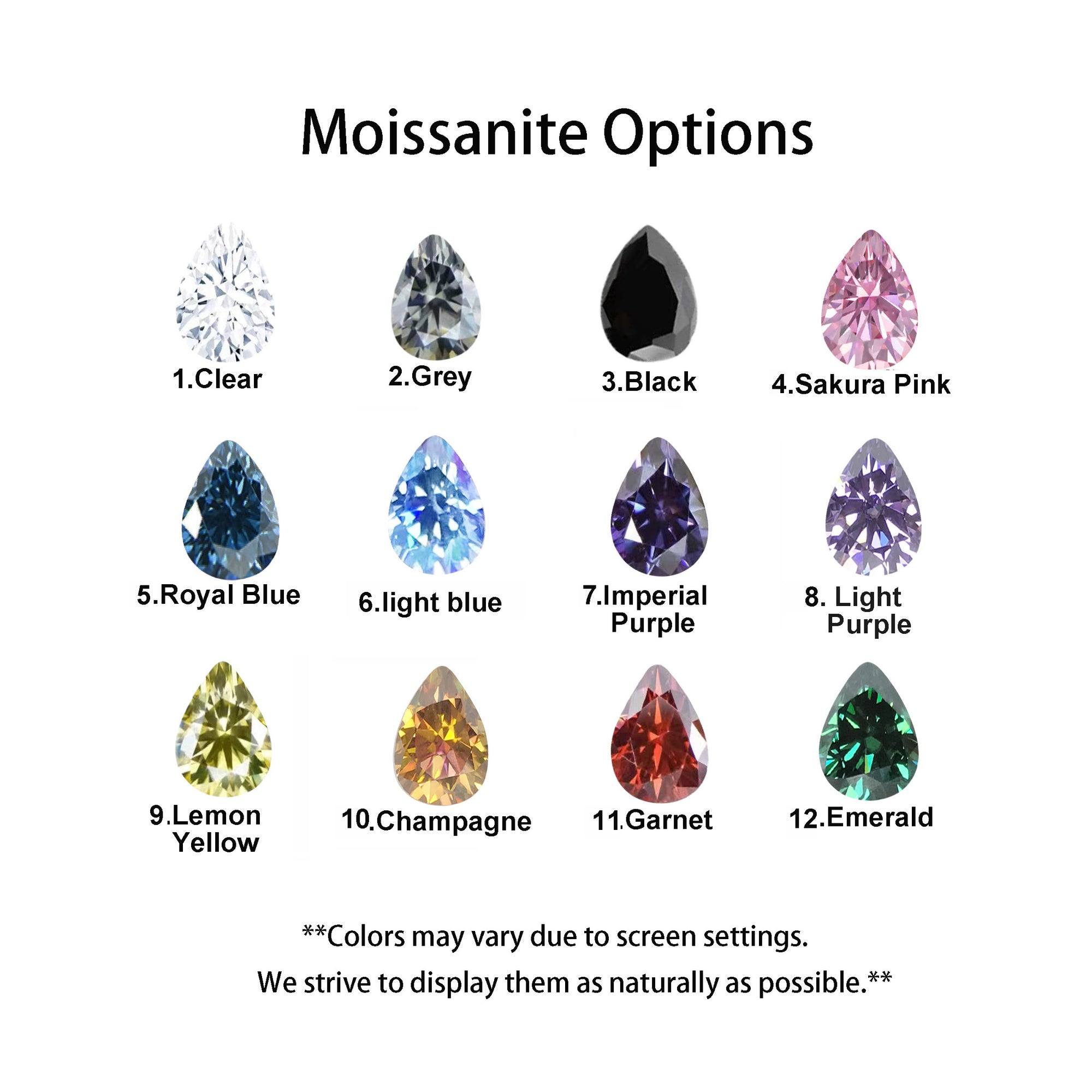 Celestial Tear: Pear Cut Moissanite Ashes Ring