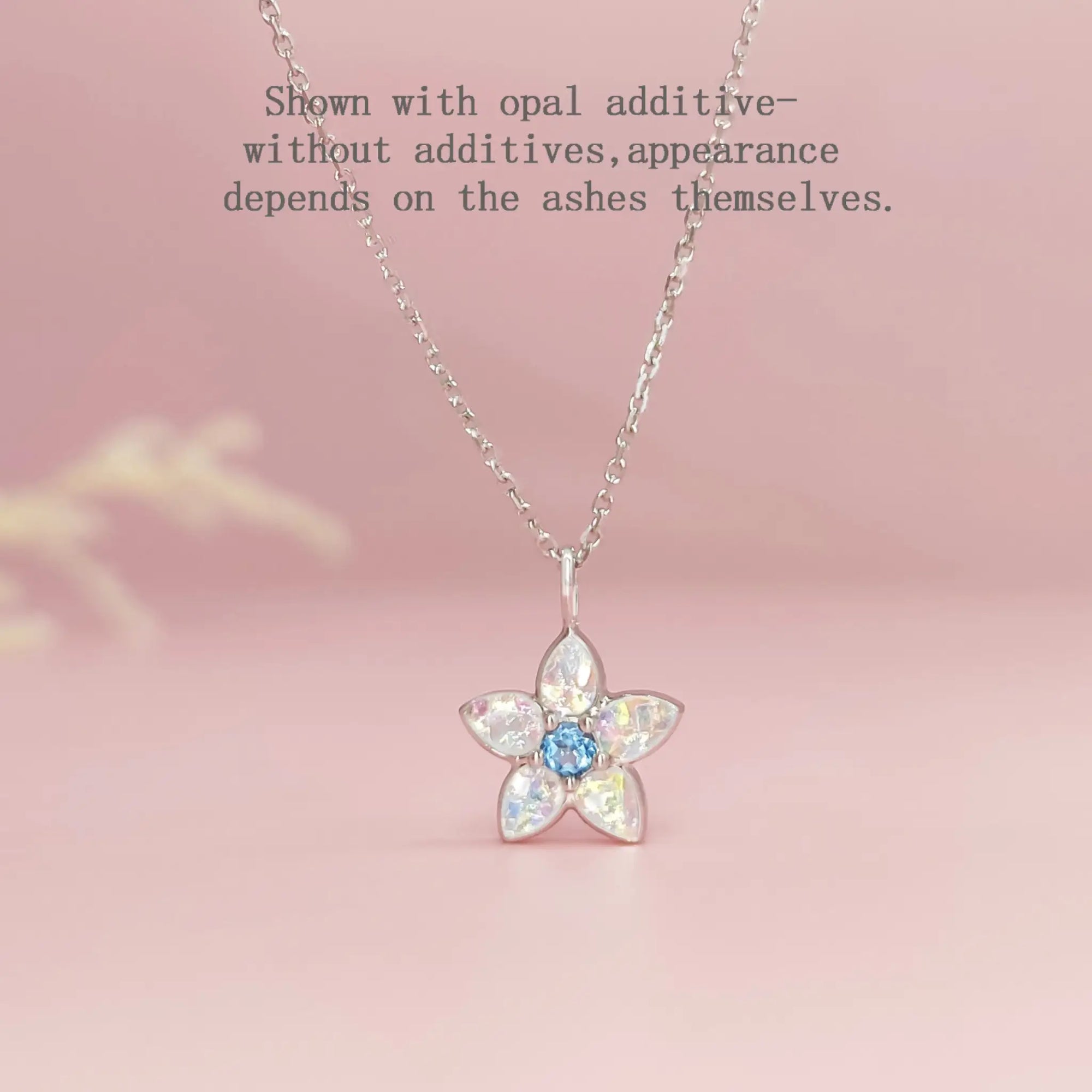 Handcrafted Ashes Necklace: Petal Blossom Design