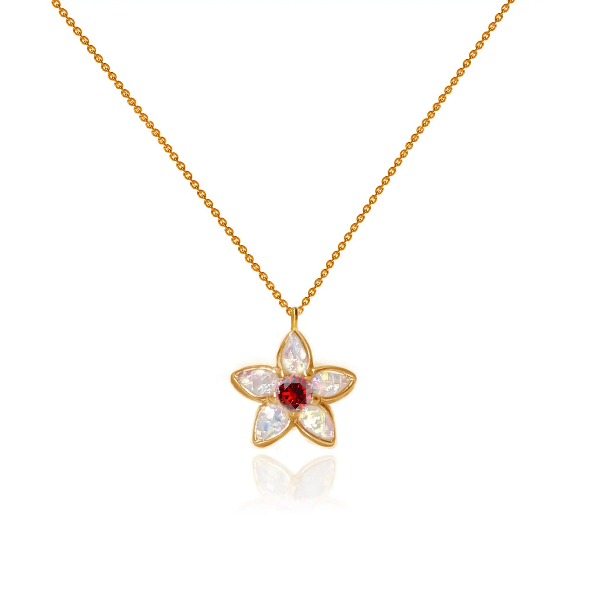 Handcrafted Ashes Necklace: Petal Blossom Design