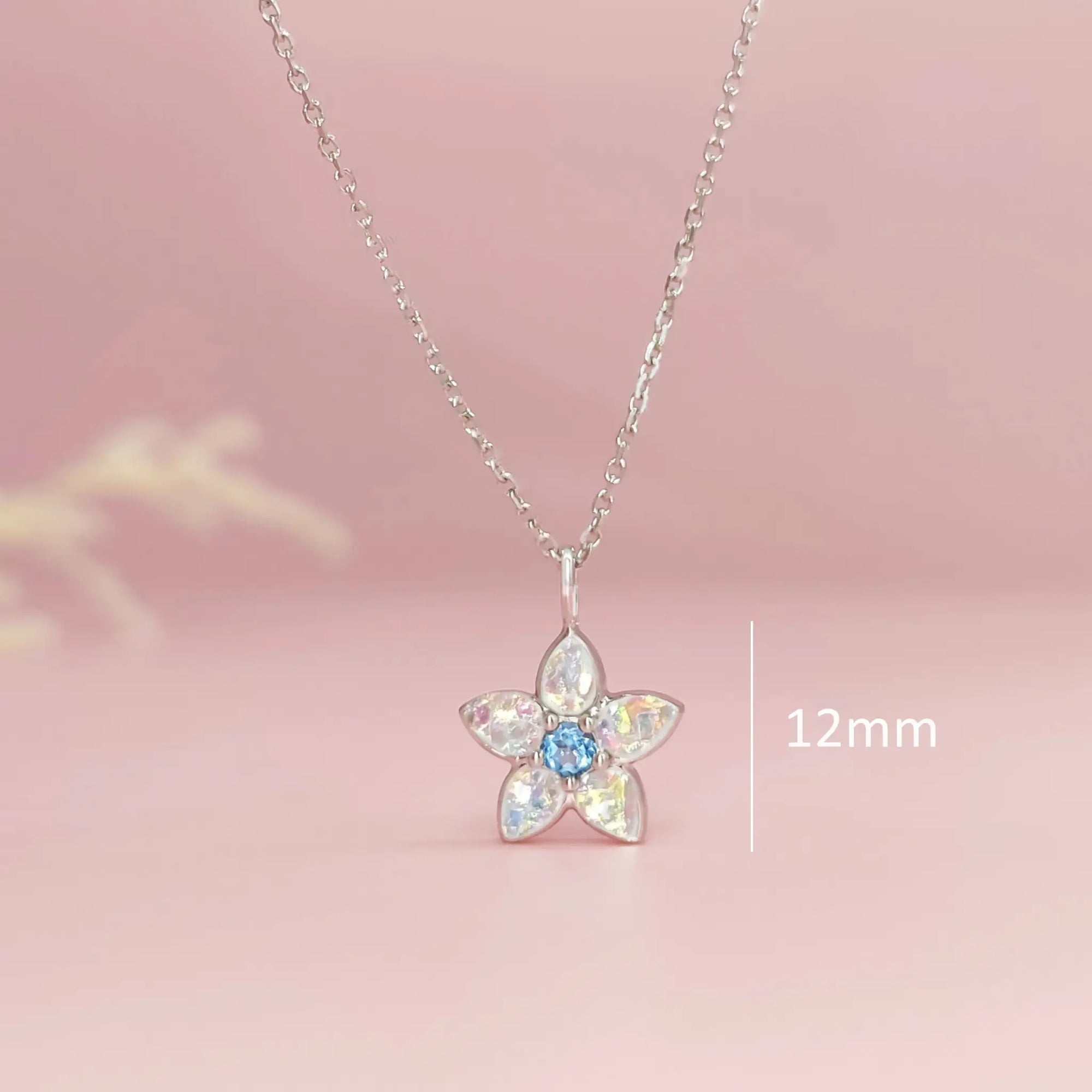 Handcrafted Ashes Necklace: Petal Blossom Design