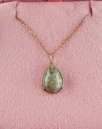 Glisten Drop: Teardrop Ashes Gold Necklace