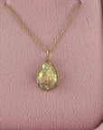 Glisten Drop: Teardrop Ashes Gold Necklace