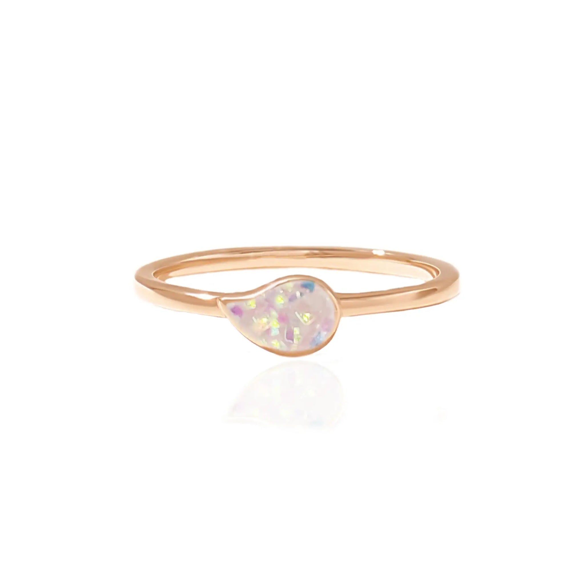 Pure Drop Ashes Ring: Love in Every Teardrop