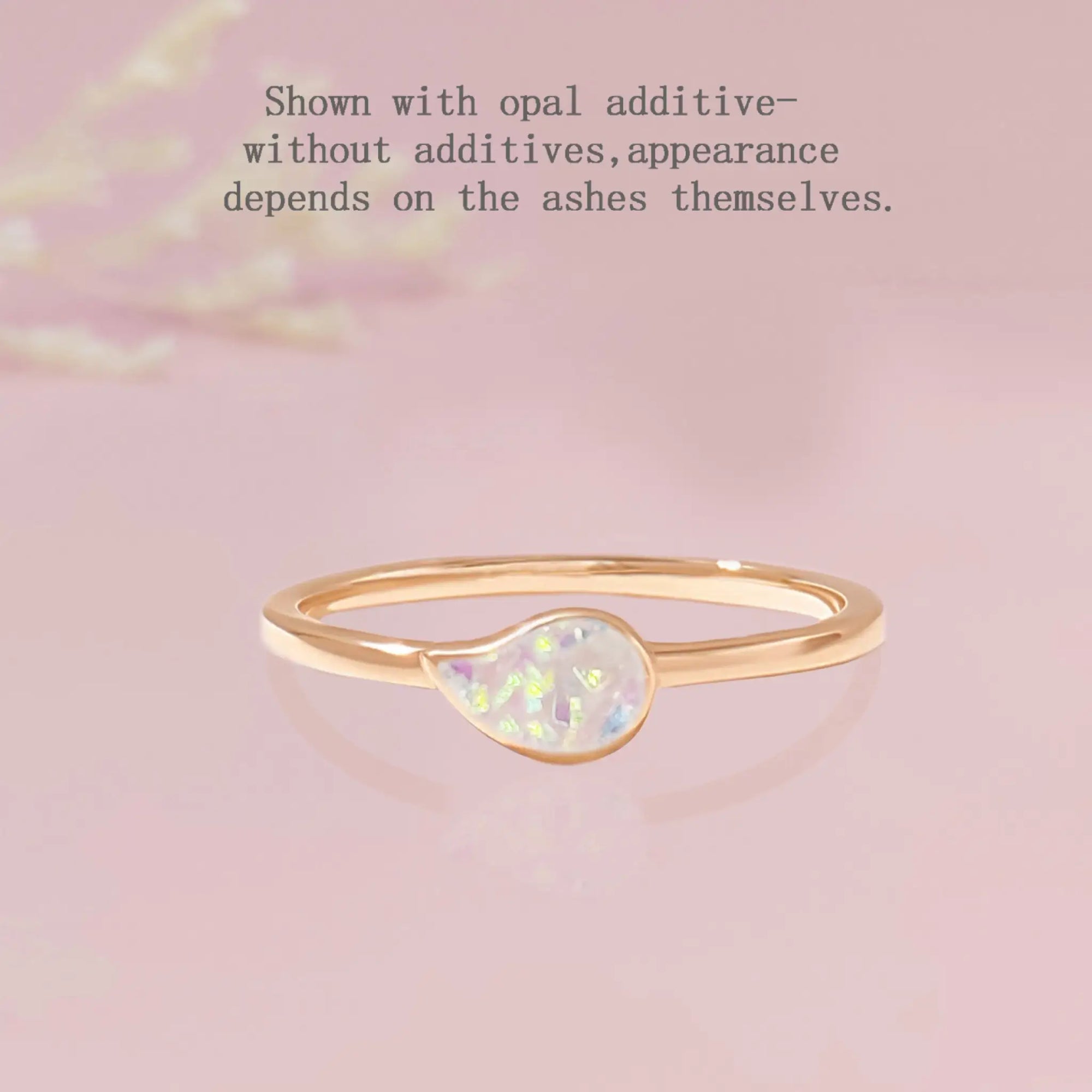 Pure Drop Ashes Ring: Love in Every Teardrop