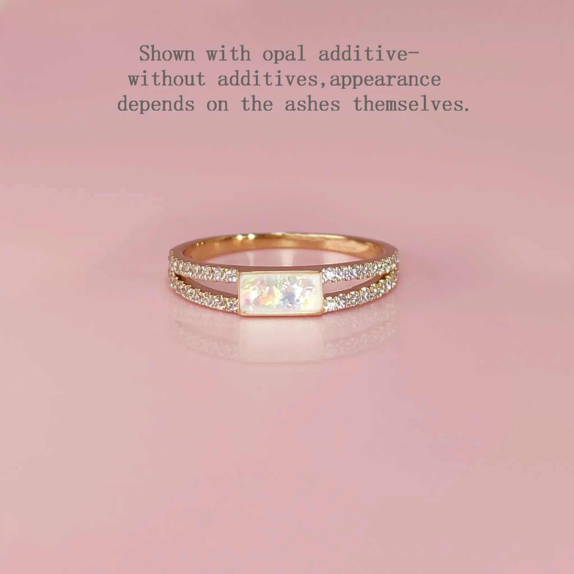 Radiant Bar Ashes Ring for Lasting Memories