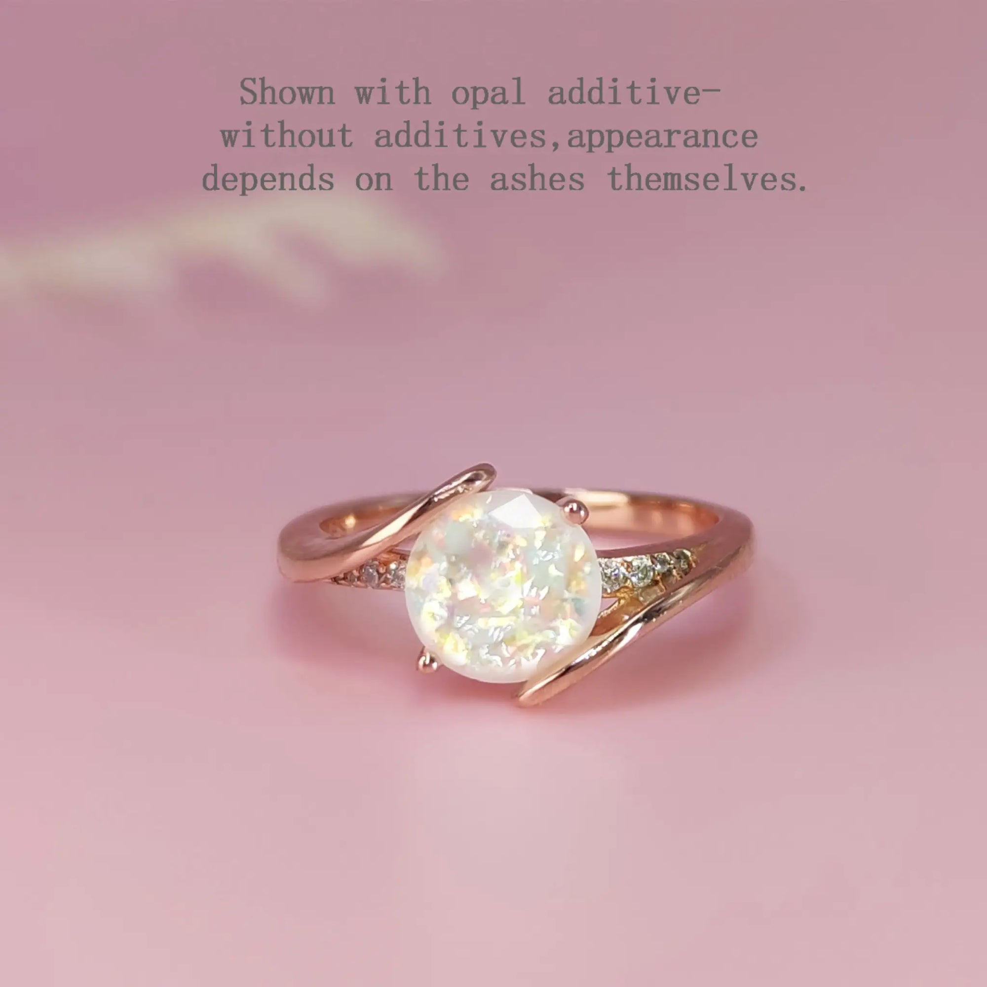 Personalized Swirl Ashes Ring for Lasting Memories