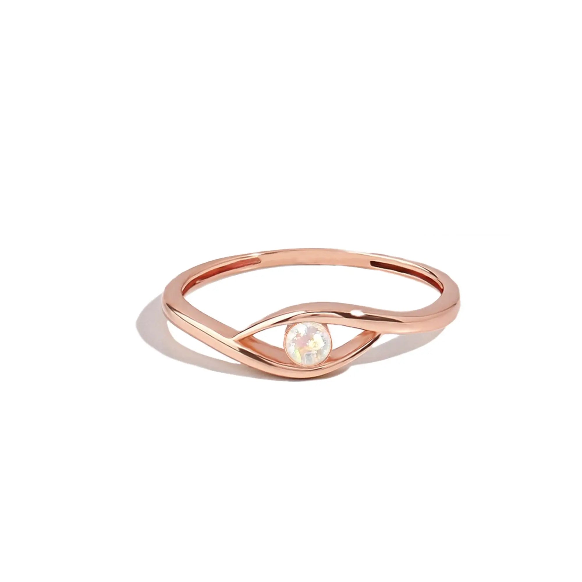 Personalized Ashes Ring: Serene Circle Tribute