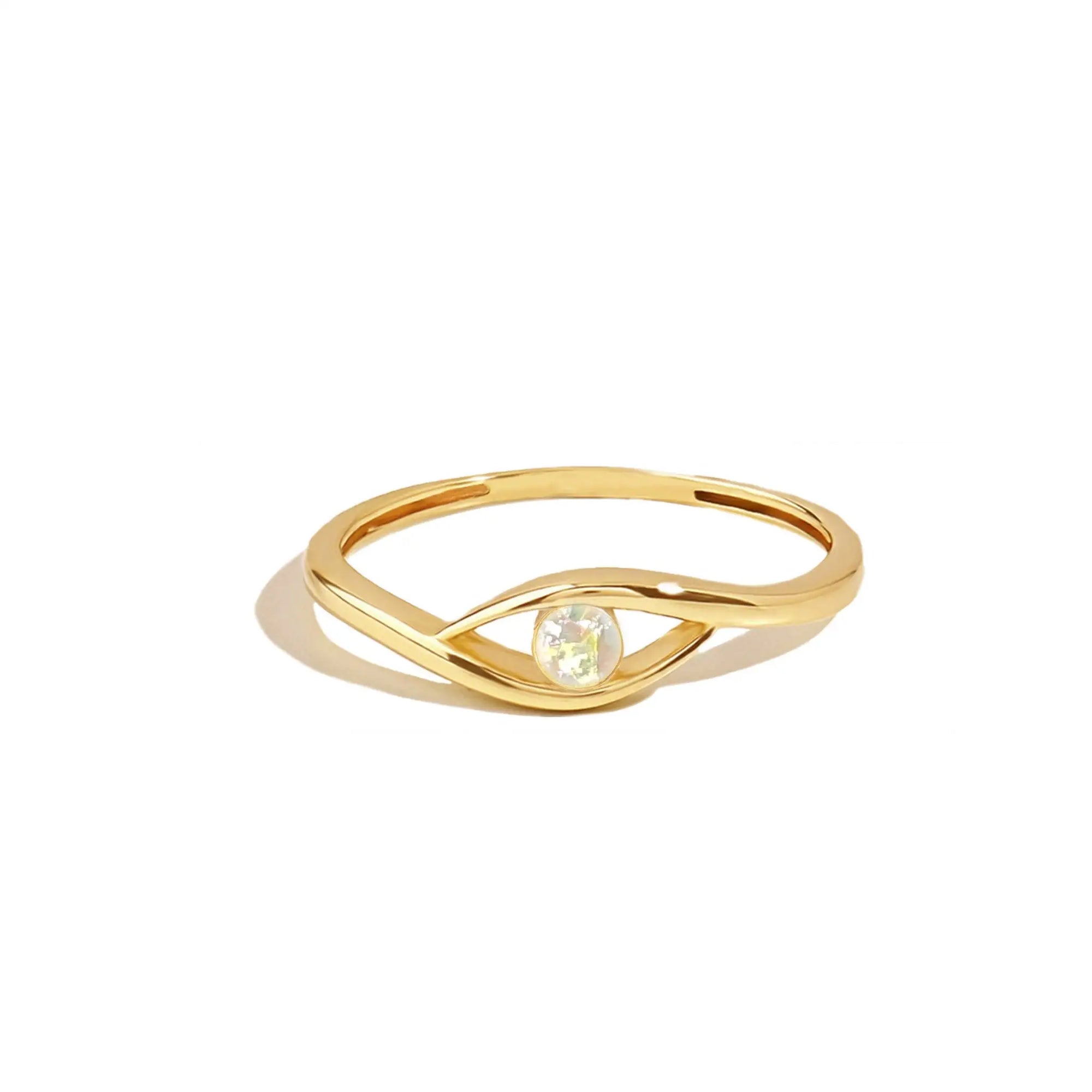 Personalized Ashes Ring: Serene Circle Tribute