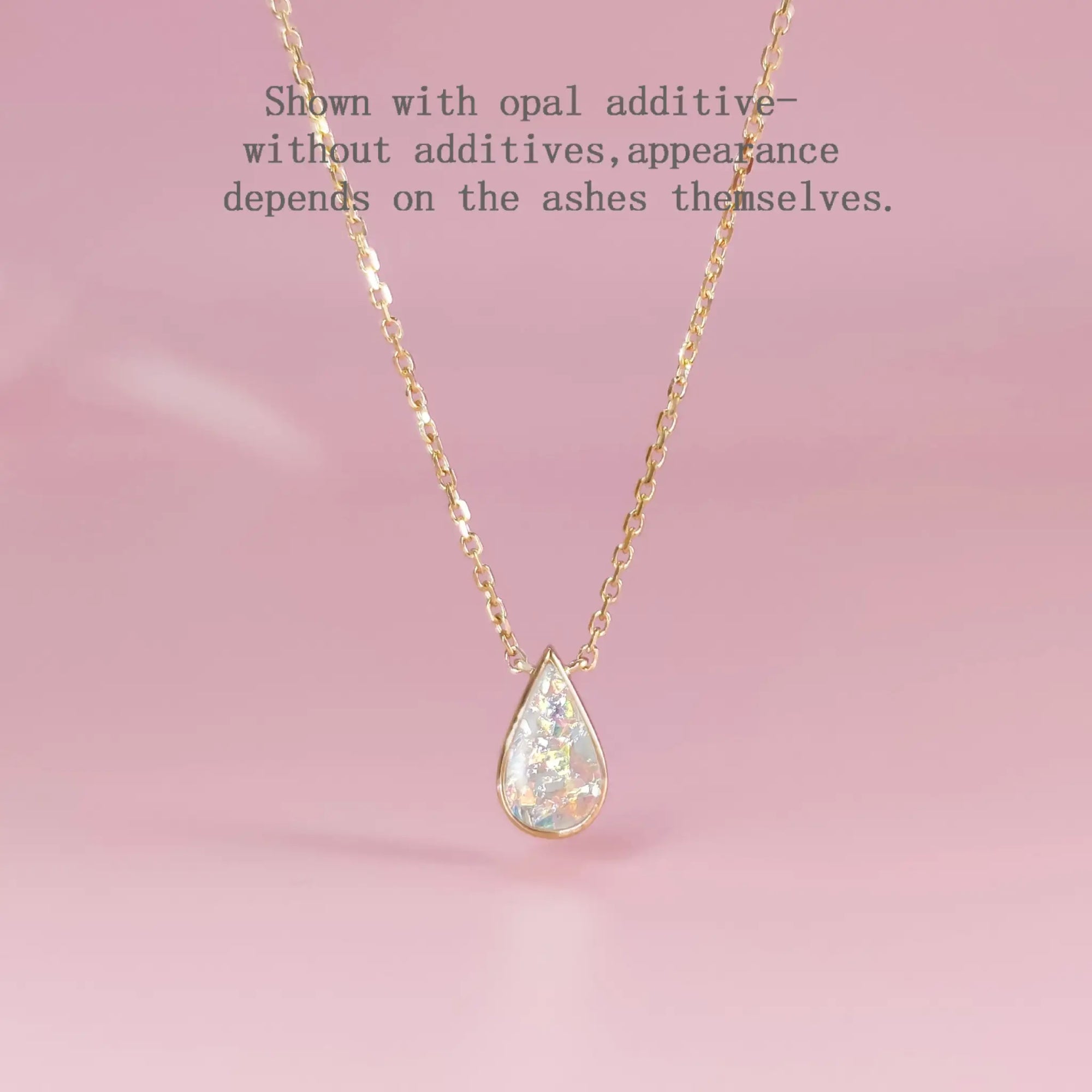 Serenity Droplet: Ashes Necklace gold-ashes-necklace-0-链子一体