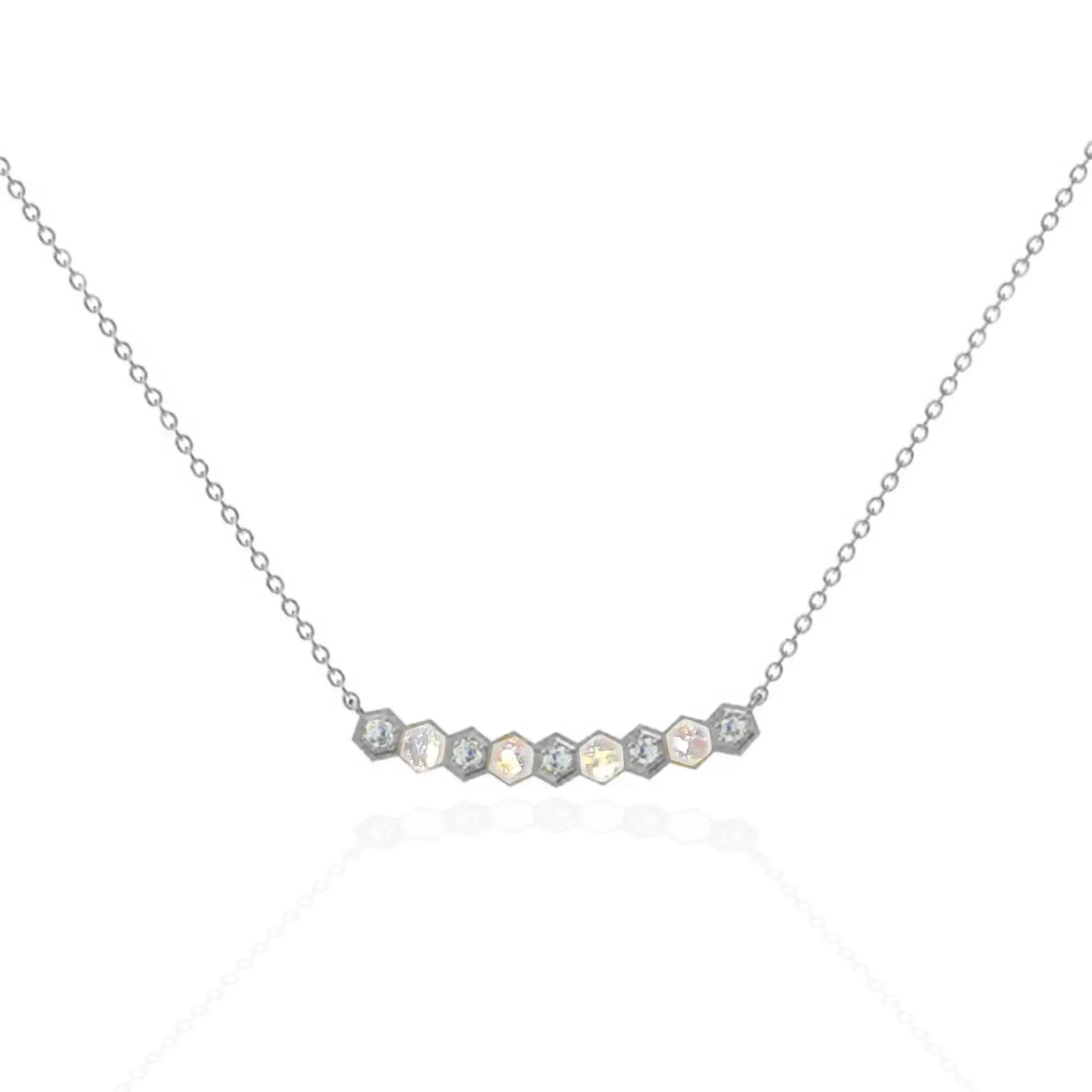 Personalized Honeycomb Ashes Necklace for Cherished Memories