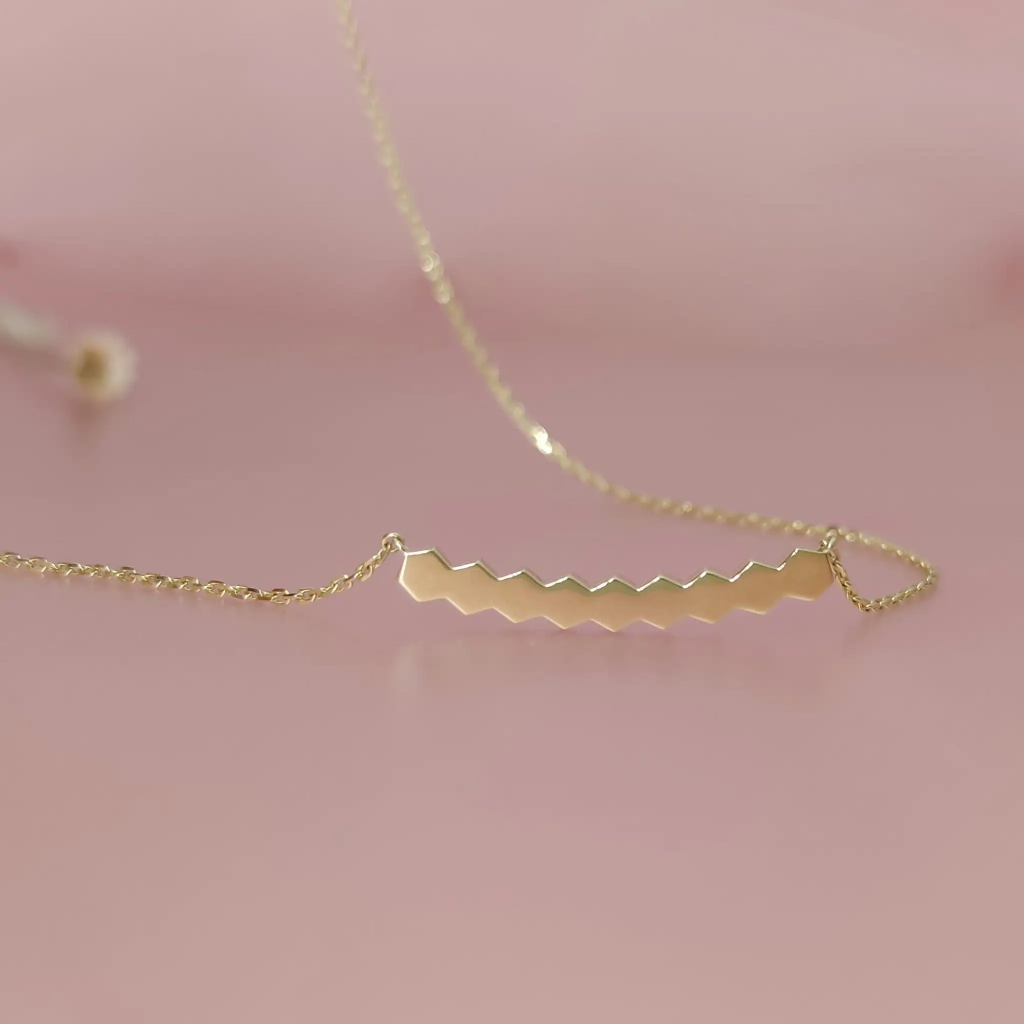 Personalized Honeycomb Ashes Necklace for Cherished Memories