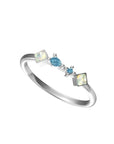 Starlit Whimsy Ashes Memorial Birthstone Ring