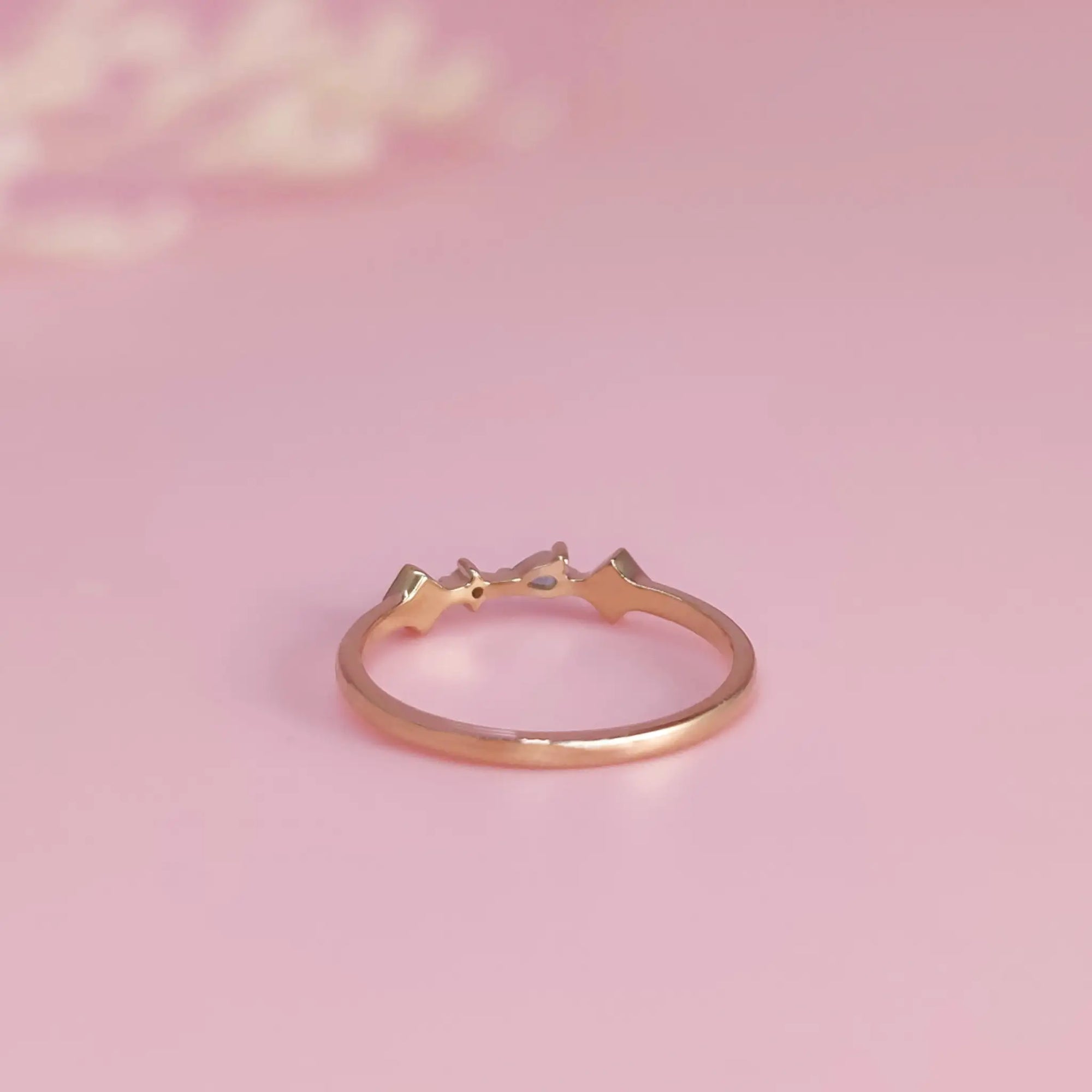 Starlit Whimsy Ashes Memorial Birthstone Ring