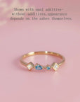 Starlit Whimsy Ashes Memorial Birthstone Ring