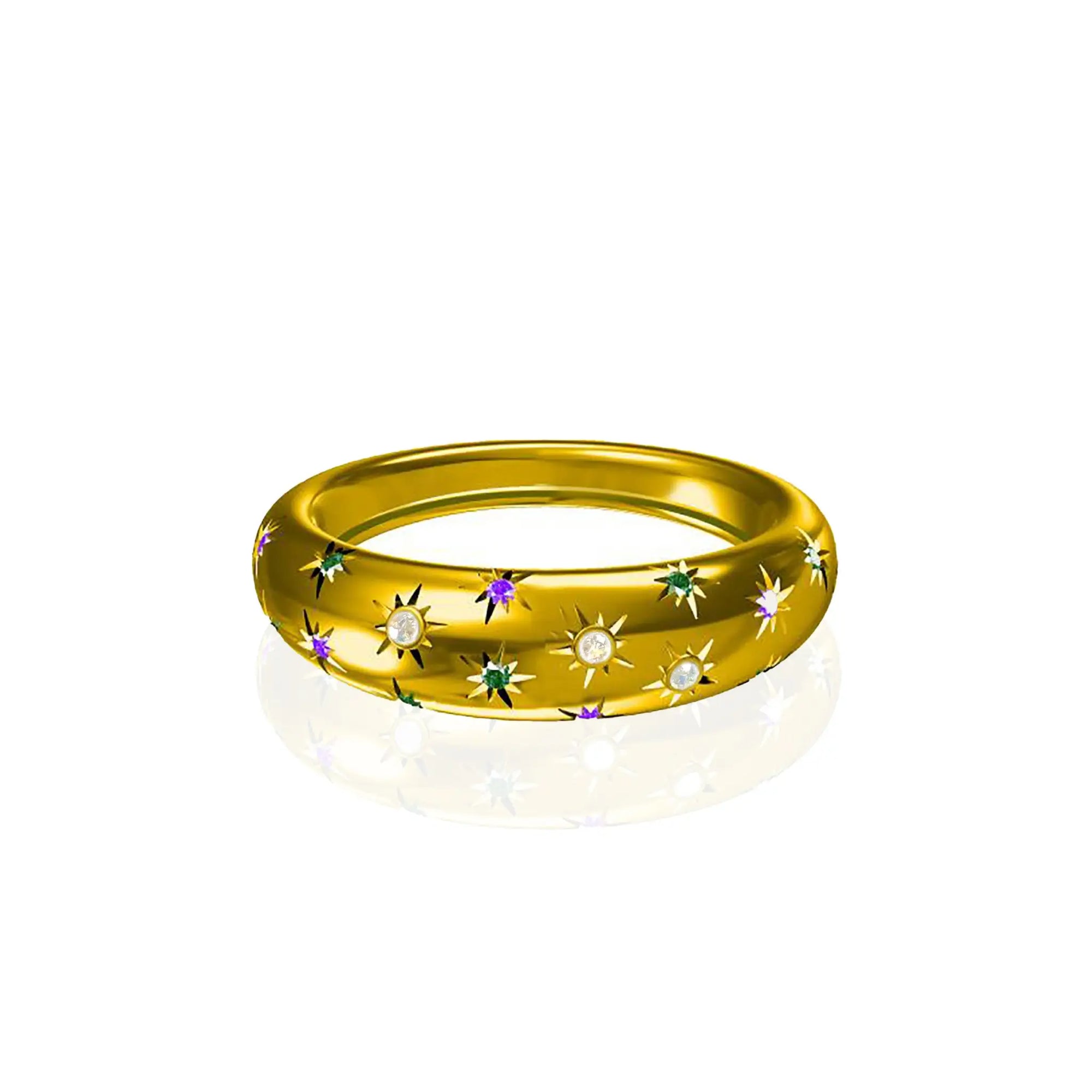 Meaningful Birthstone Ashes Ring Gift for Loved Ones