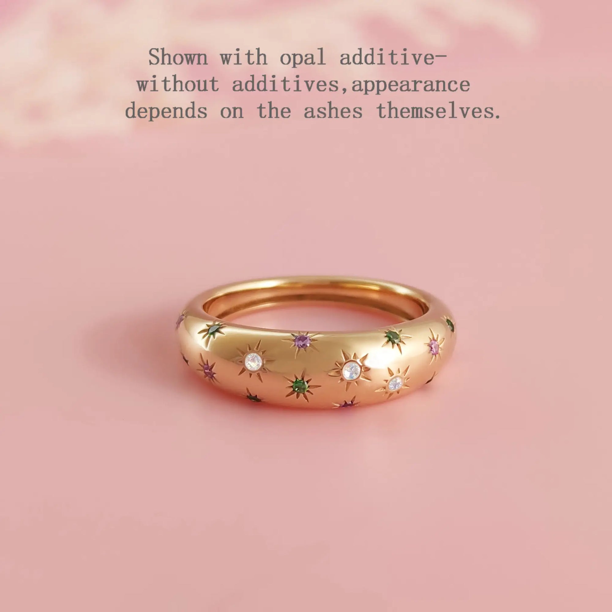 Meaningful Birthstone Ashes Ring Gift for Loved Ones