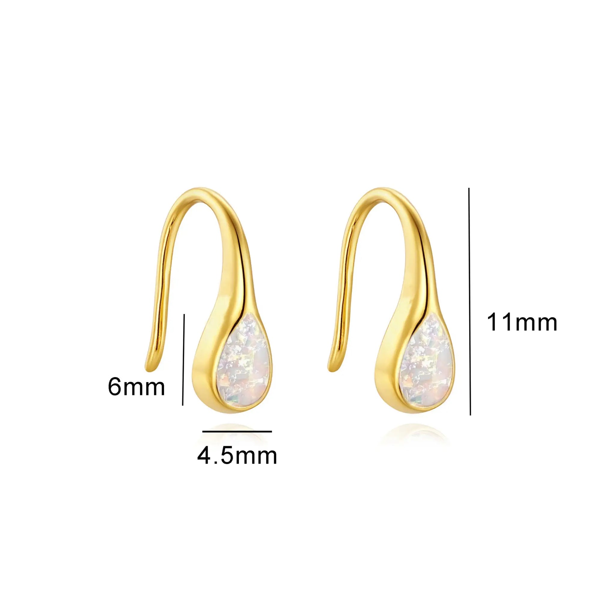 Personalized Teardrop Elegance Ashes Earrings