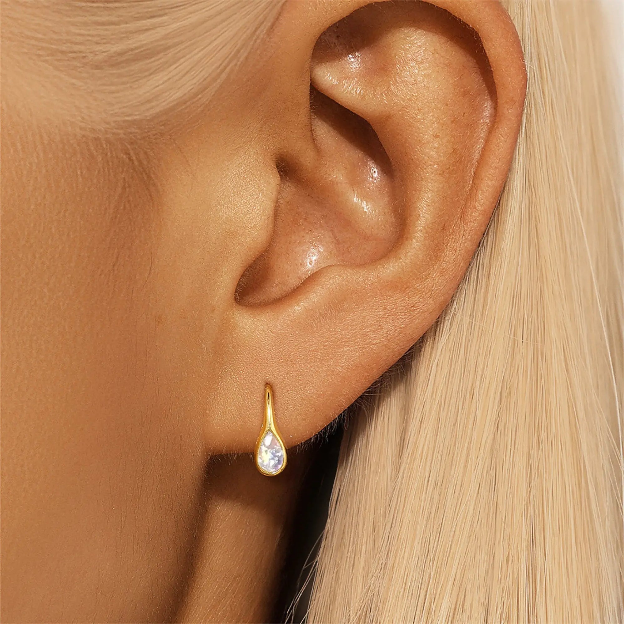 Personalized Teardrop Elegance Ashes Earrings