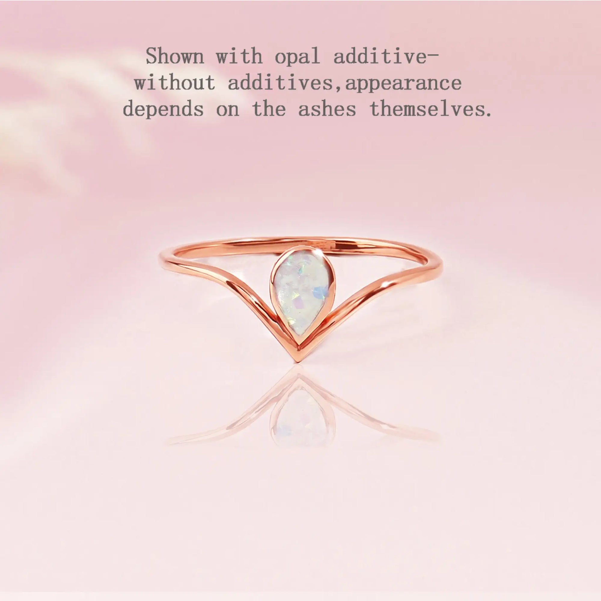Personalized Ashes Ring: Tender Drop Keepsake