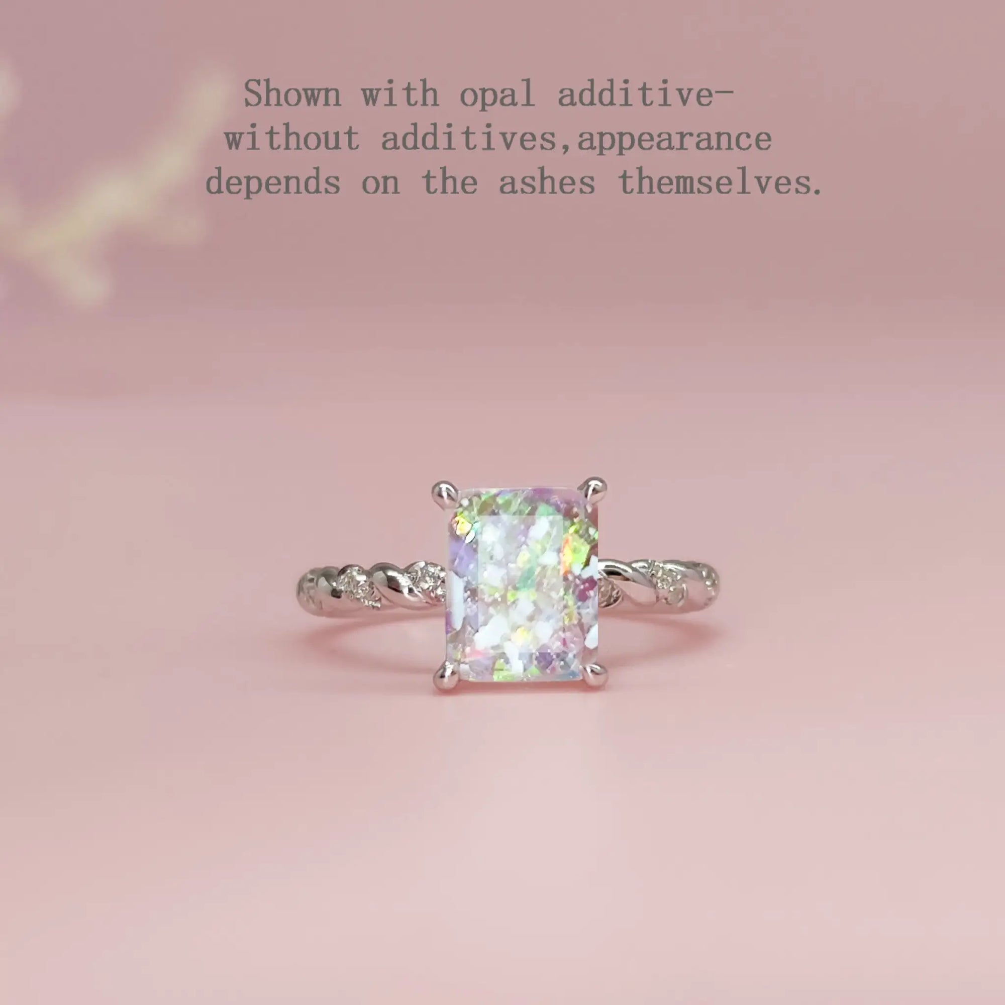 Personalized Twisted Elegance Ashes Gold Ring