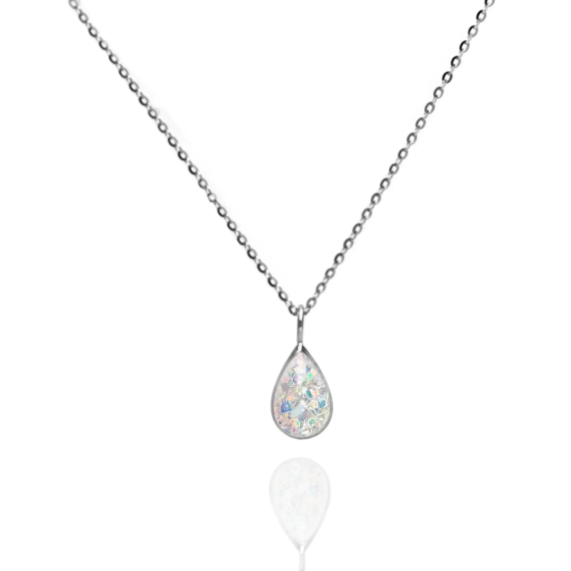 Sterling Silber Teardrop Asche Ring &amp;amp; Halskette (DIY-Kit)