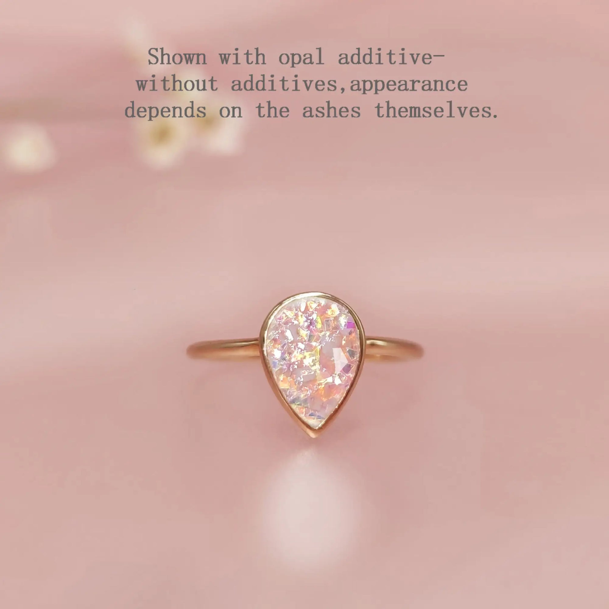 Teardrop Ashes Ring: A Touch of Remembrance
